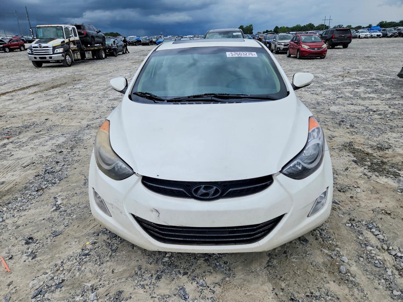 2012 Hyundai Elantra Limited White vin: 5NPDH4AE4CH117910