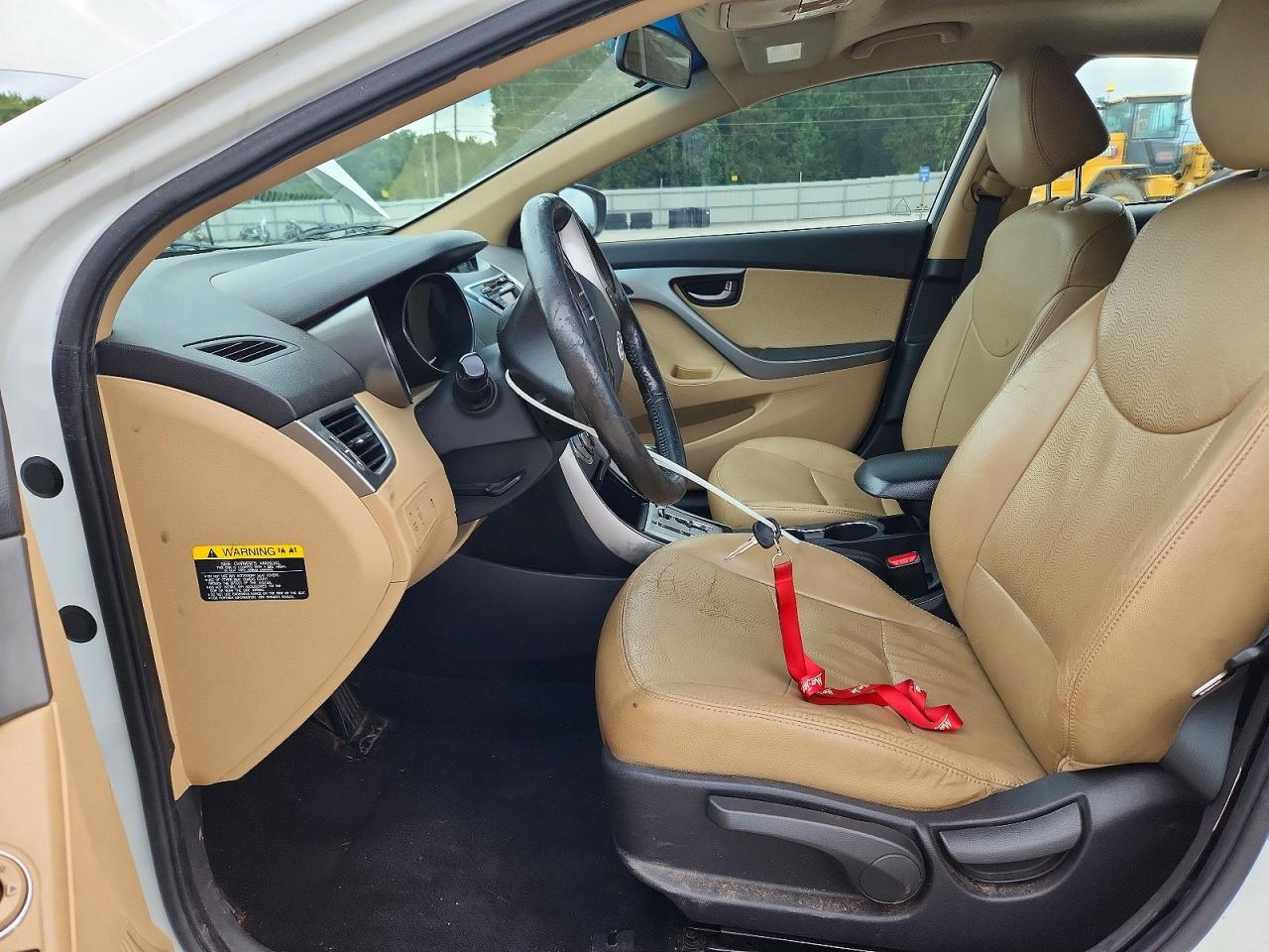 2012 Hyundai Elantra Limited White vin: 5NPDH4AE4CH117910