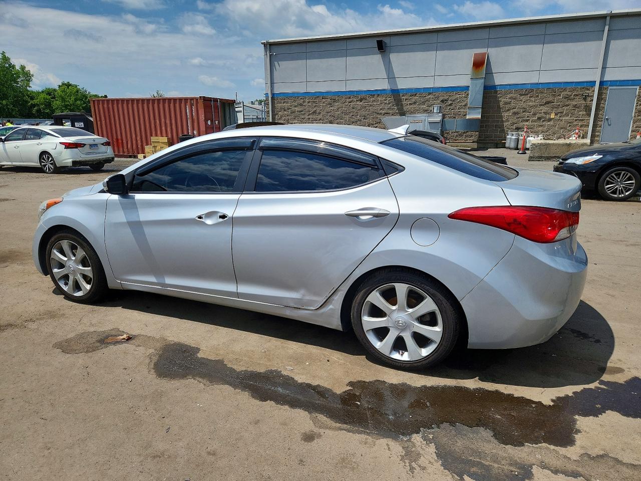 2012 Hyundai Elantra Limited Silver vin: 5NPDH4AE4CH122847