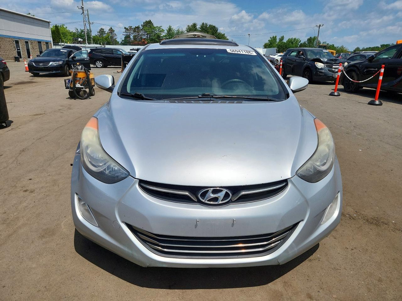 2012 Hyundai Elantra Limited Silver vin: 5NPDH4AE4CH122847