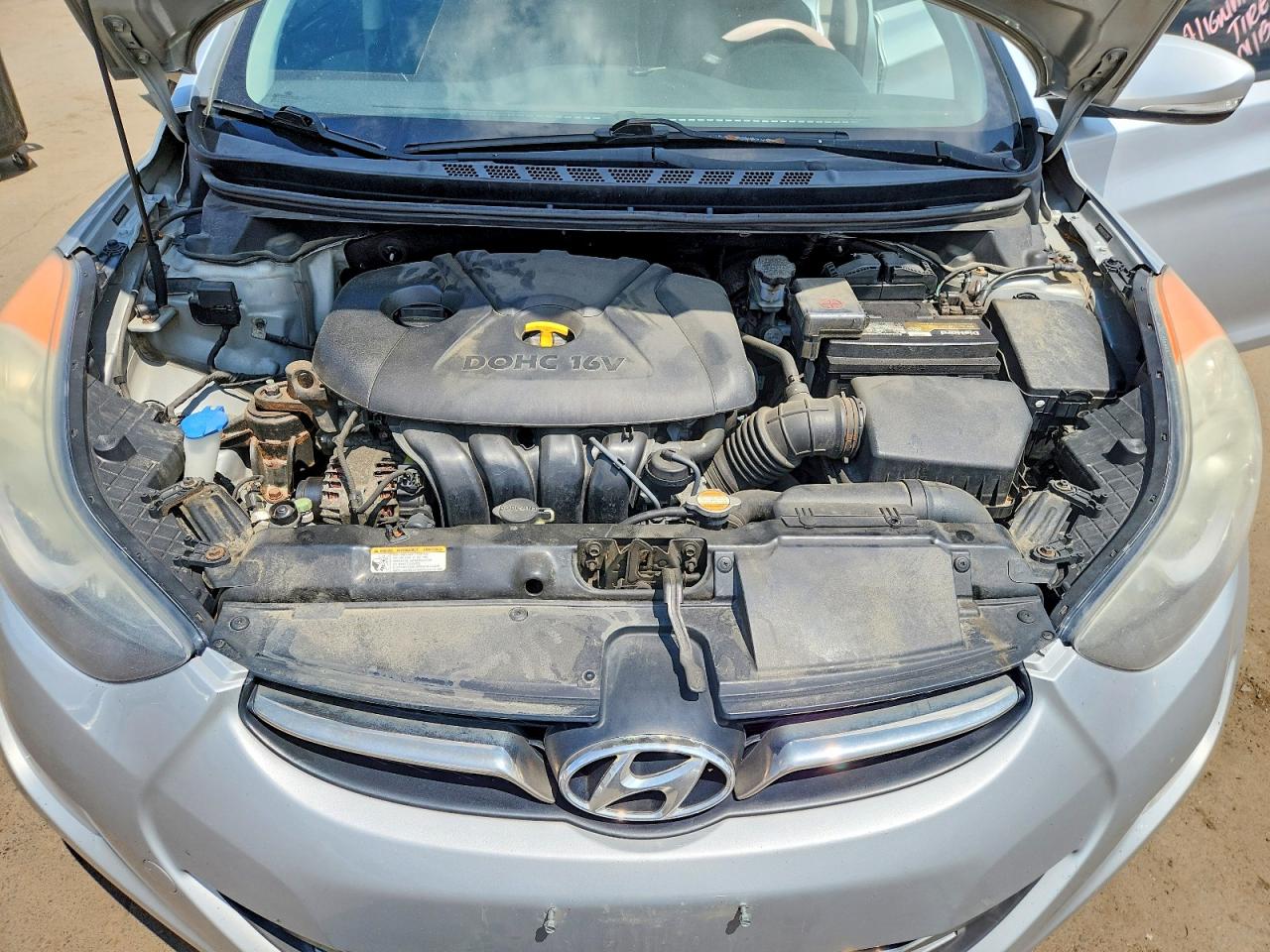 2012 Hyundai Elantra Limited Silver vin: 5NPDH4AE4CH122847