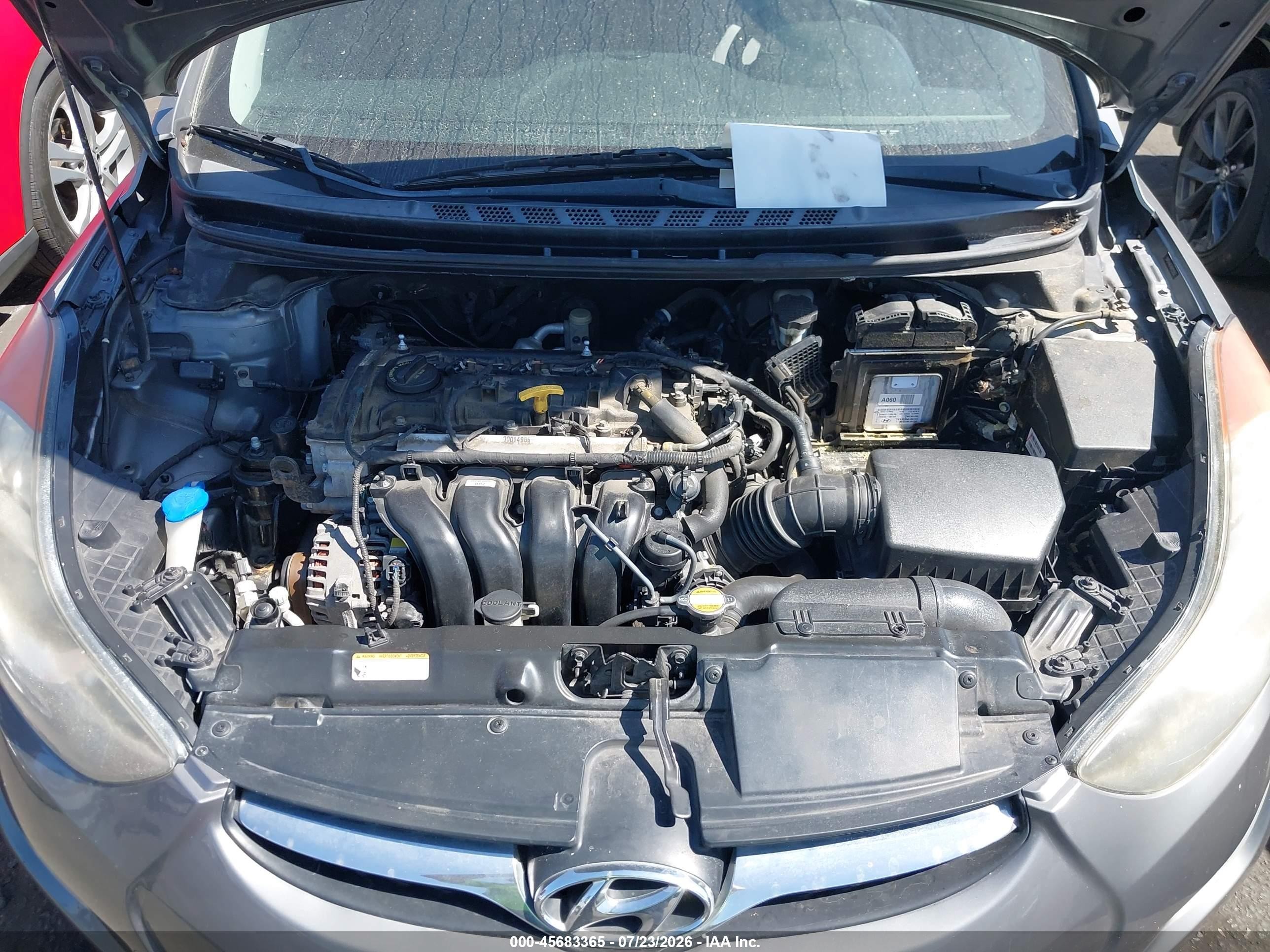 2012 Hyundai Elantra Gls Серый vin: 5NPDH4AE4CH125053