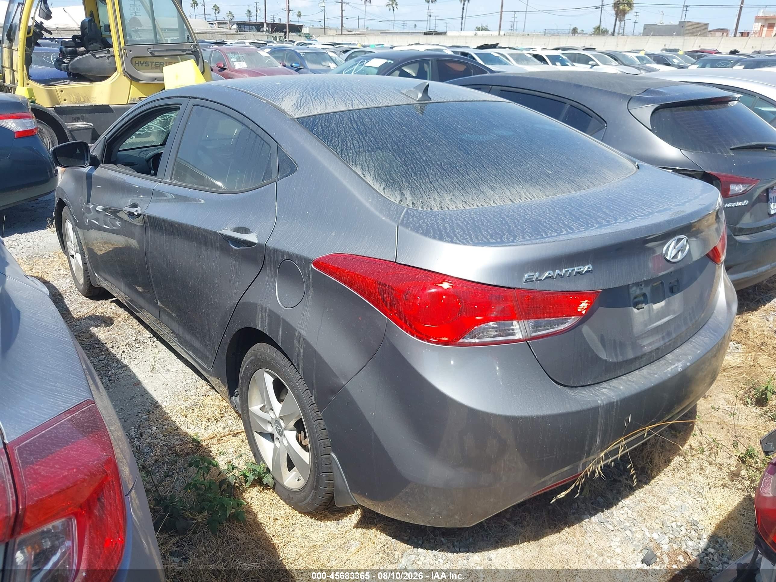 2012 Hyundai Elantra Gls Серый vin: 5NPDH4AE4CH125053