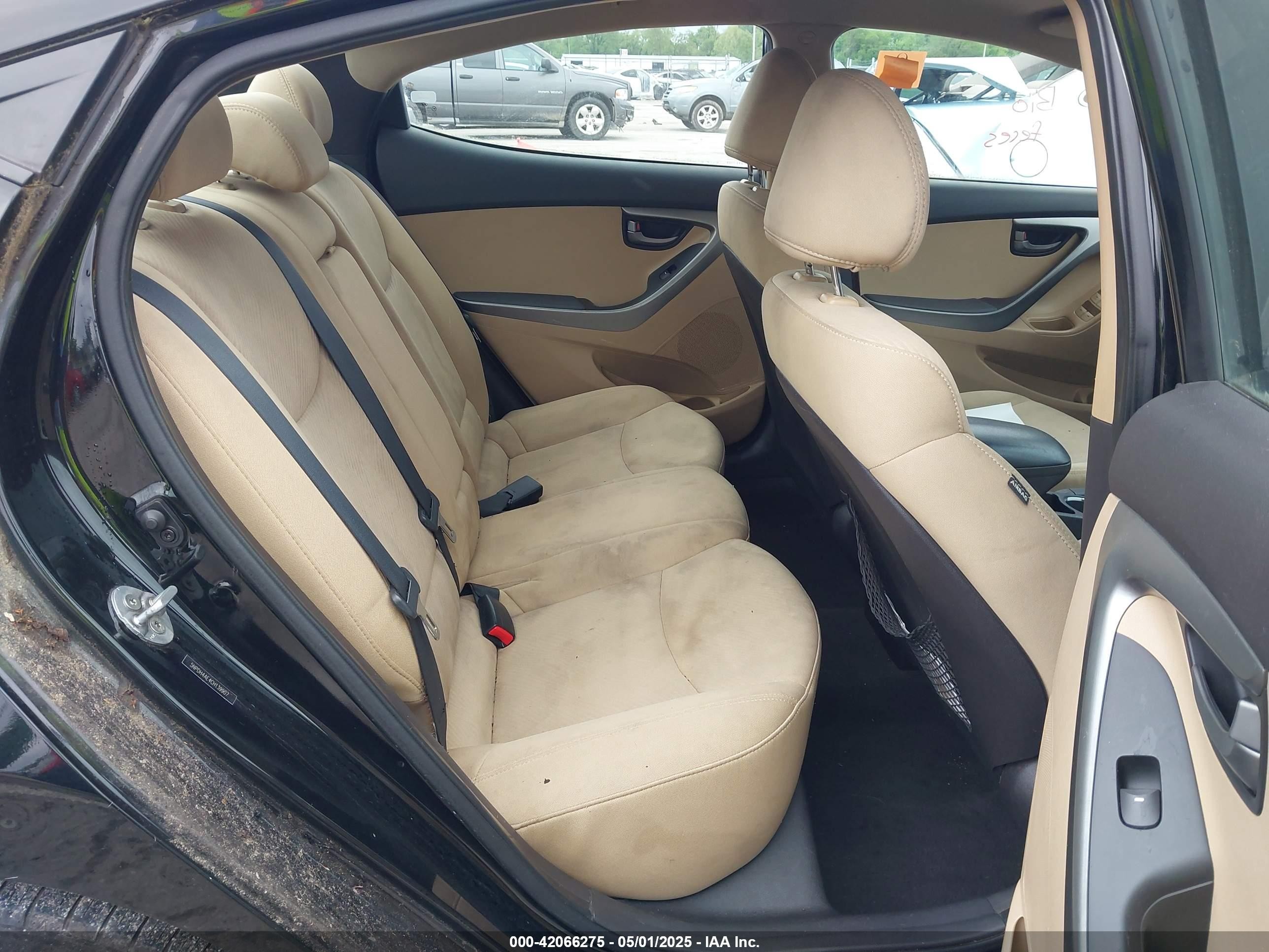 2012 Hyundai Elantra Gls Черный vin: 5NPDH4AE4CH139907