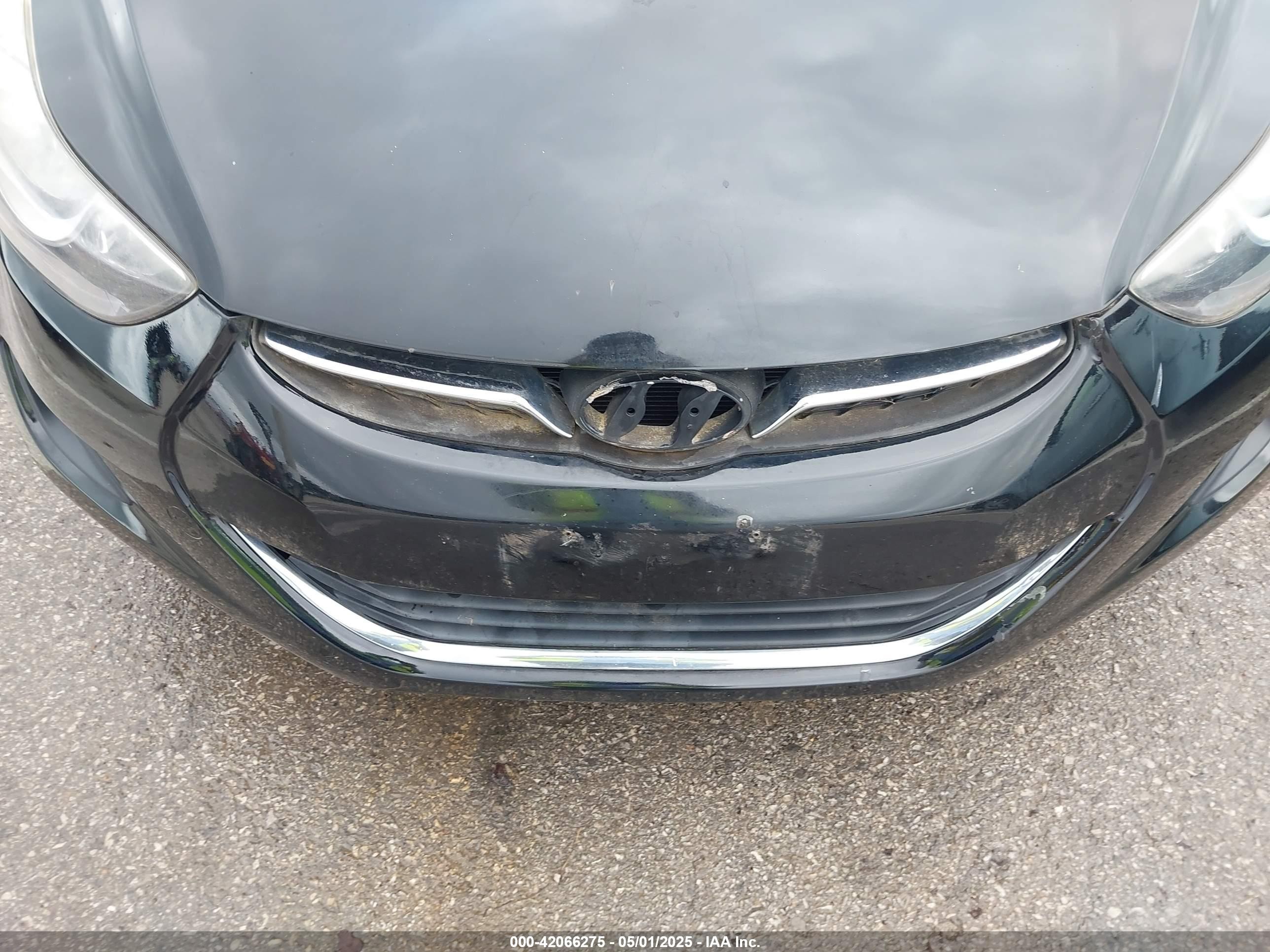 2012 Hyundai Elantra Gls Черный vin: 5NPDH4AE4CH139907
