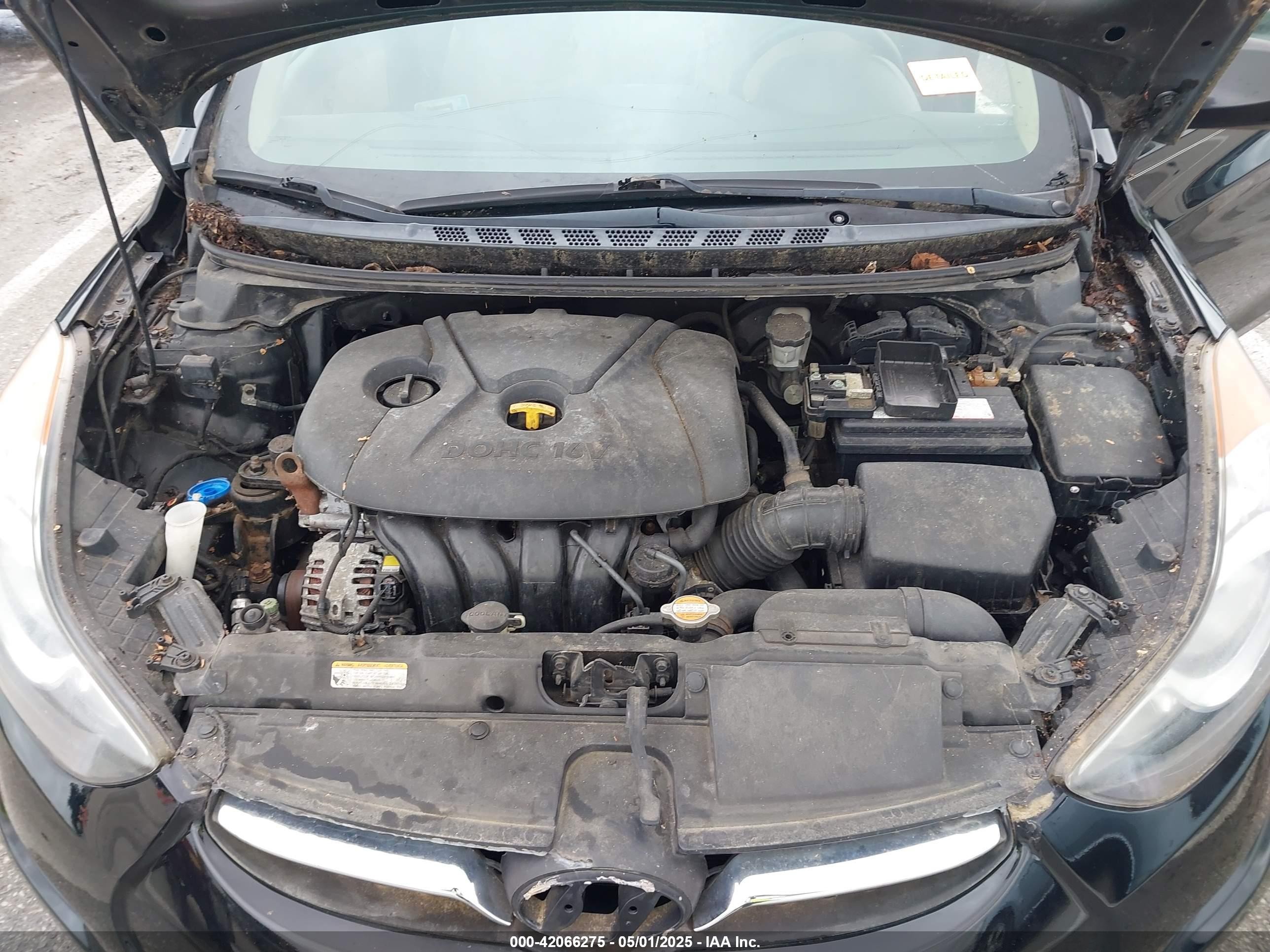 2012 Hyundai Elantra Gls Черный vin: 5NPDH4AE4CH139907