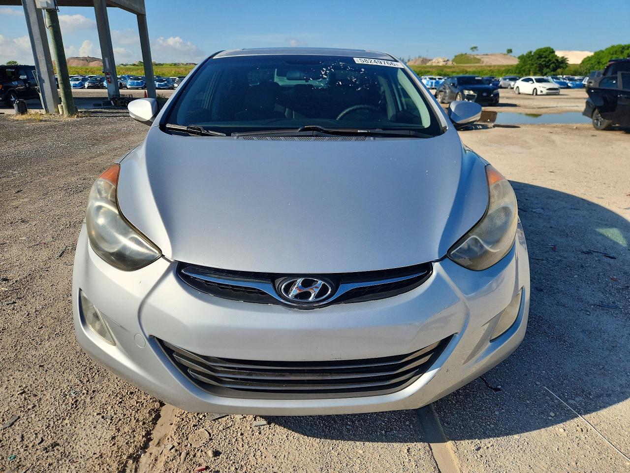 2012 Hyundai Elantra Limited Silver vin: 5NPDH4AE4CH141673