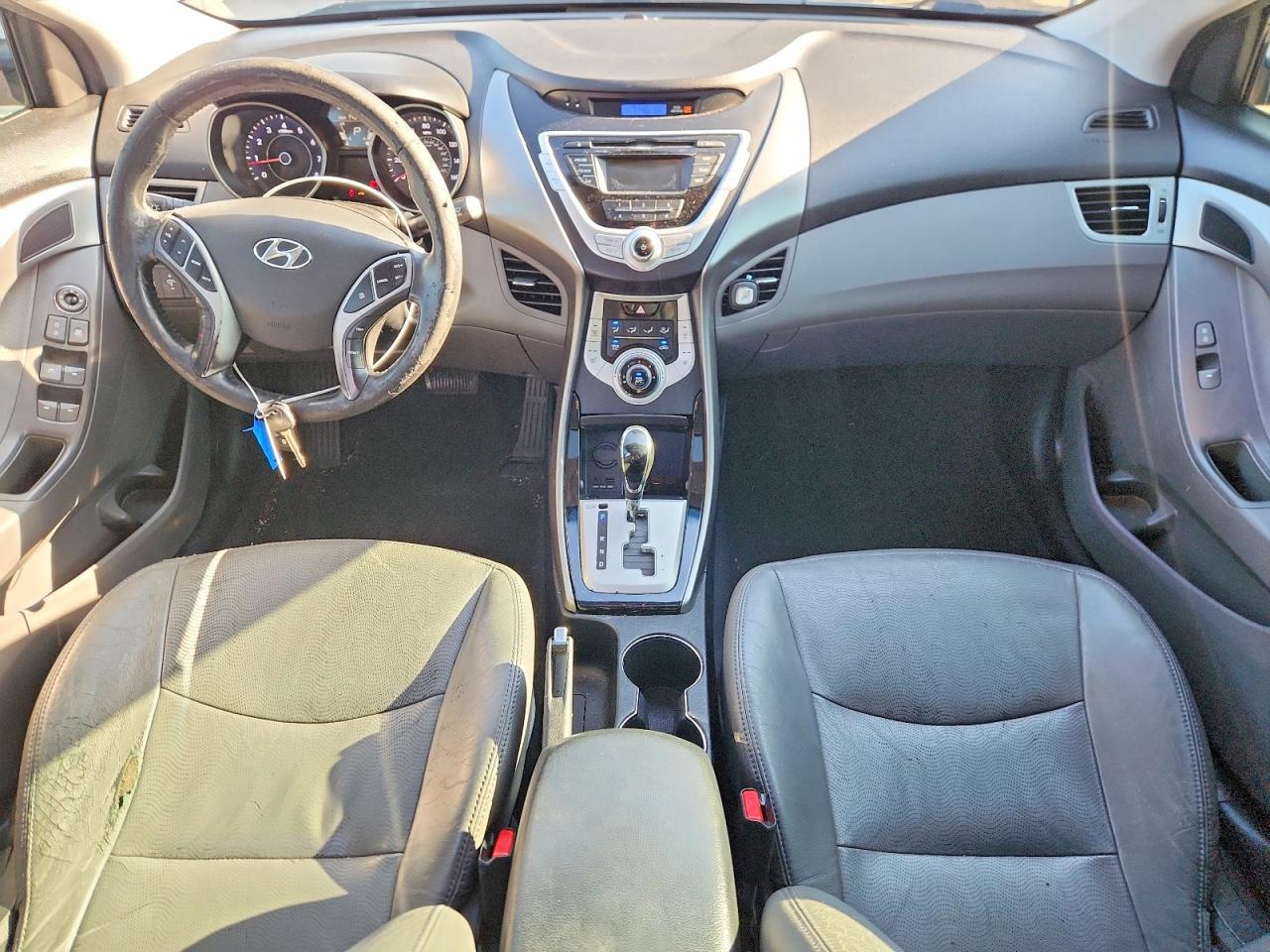 2012 Hyundai Elantra Limited Silver vin: 5NPDH4AE4CH141673