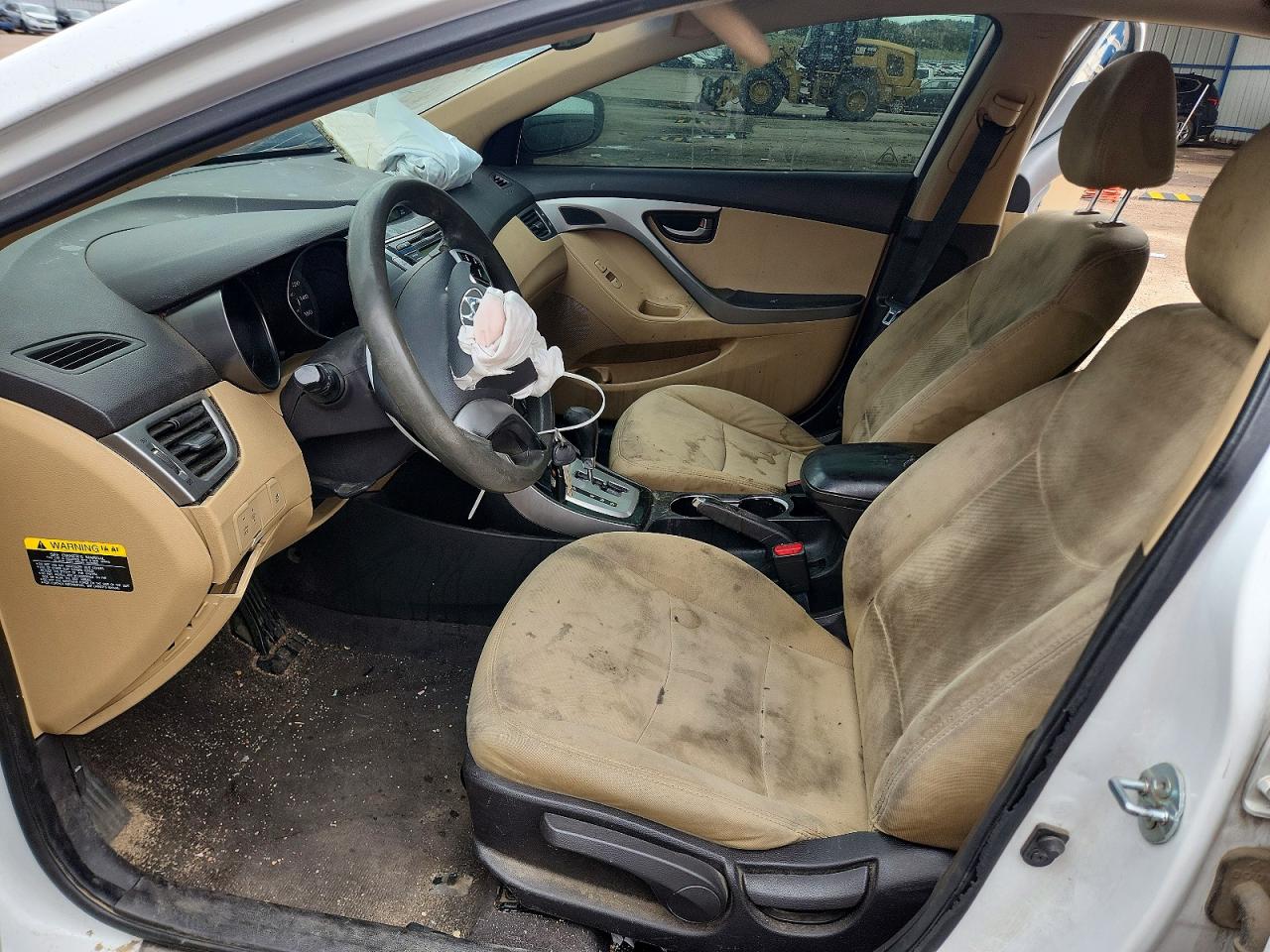 2012 Hyundai Elantra Gls(middle Grade) White vin: 5NPDH4AE4CH147649