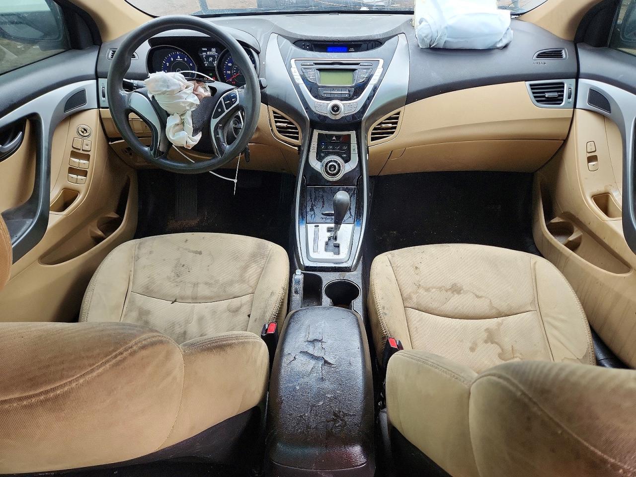 2012 Hyundai Elantra Gls(middle Grade) White vin: 5NPDH4AE4CH147649