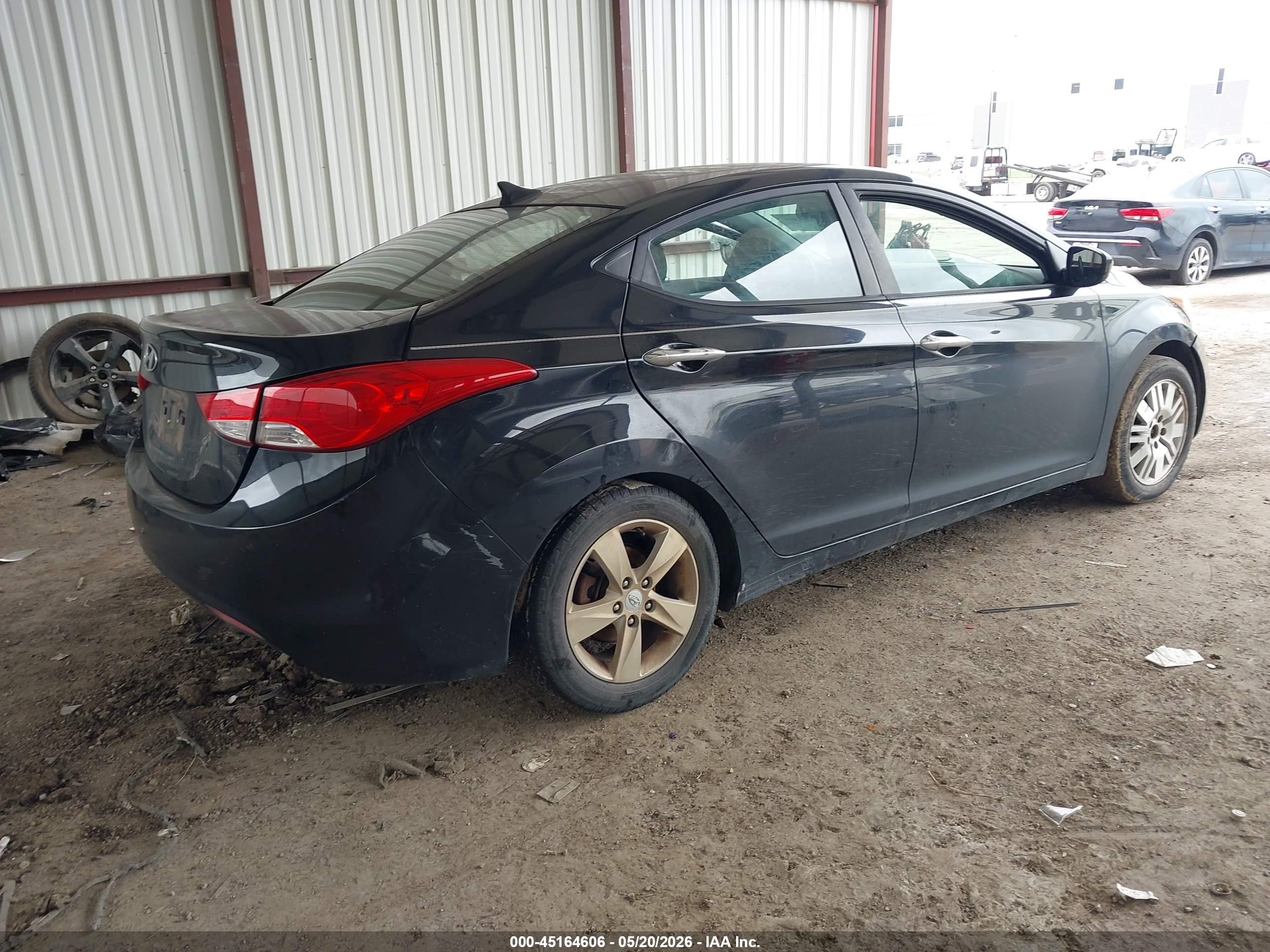 2013 Hyundai Elantra Gls Синий vin: 5NPDH4AE4DH151590