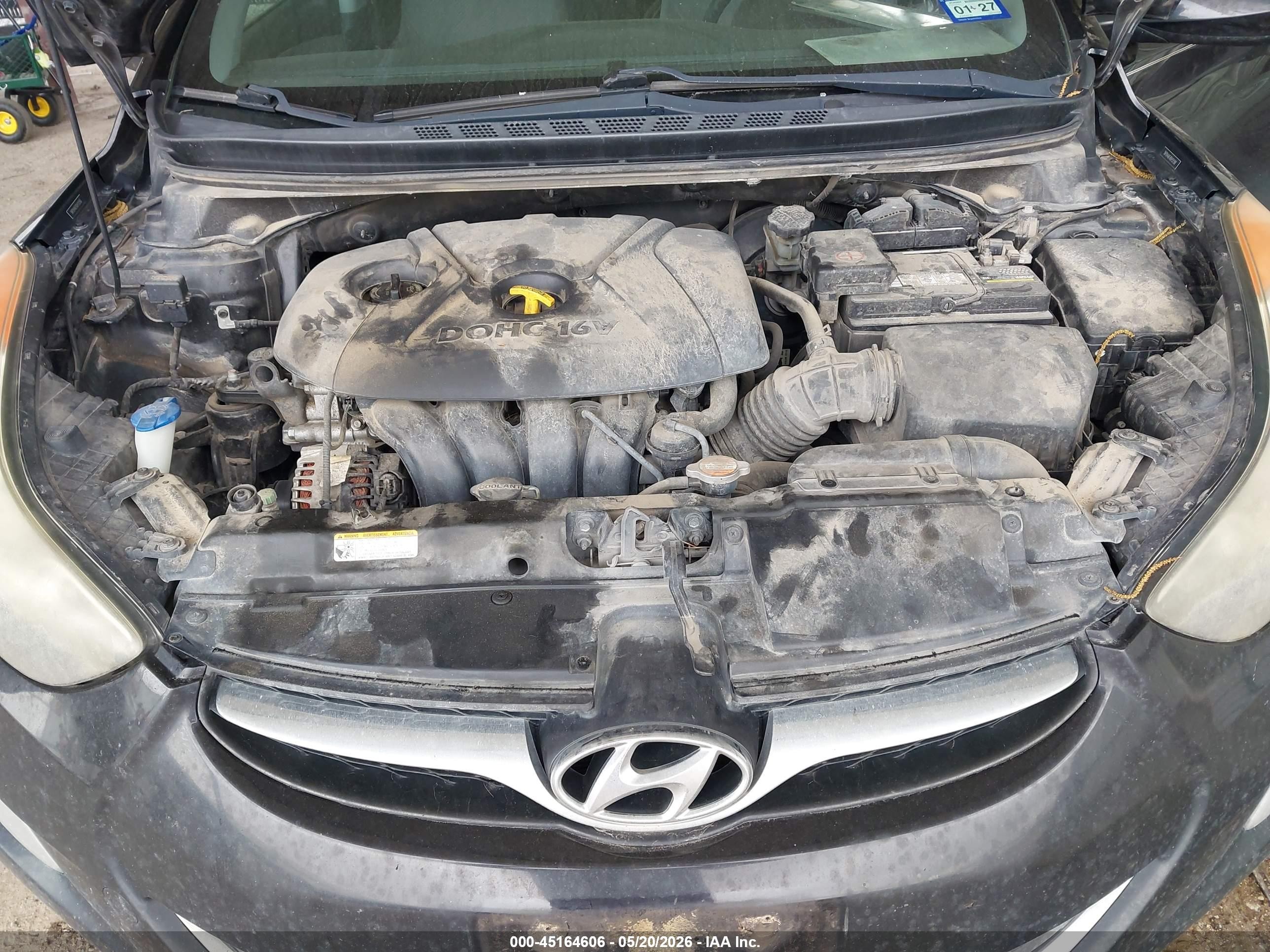 2013 Hyundai Elantra Gls Синий vin: 5NPDH4AE4DH151590