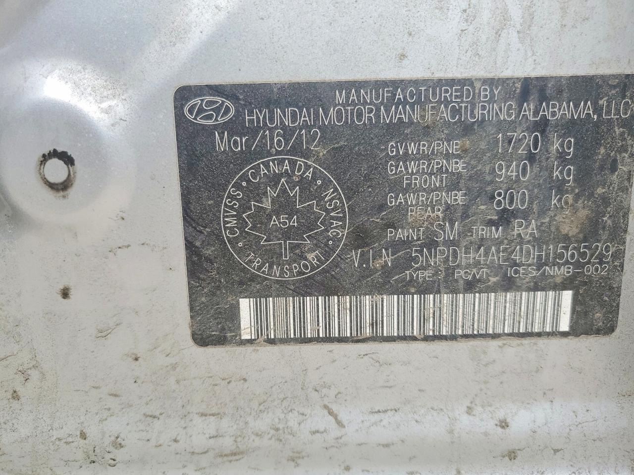 2013 Hyundai Elantra Gls Silver vin: 5NPDH4AE4DH156529