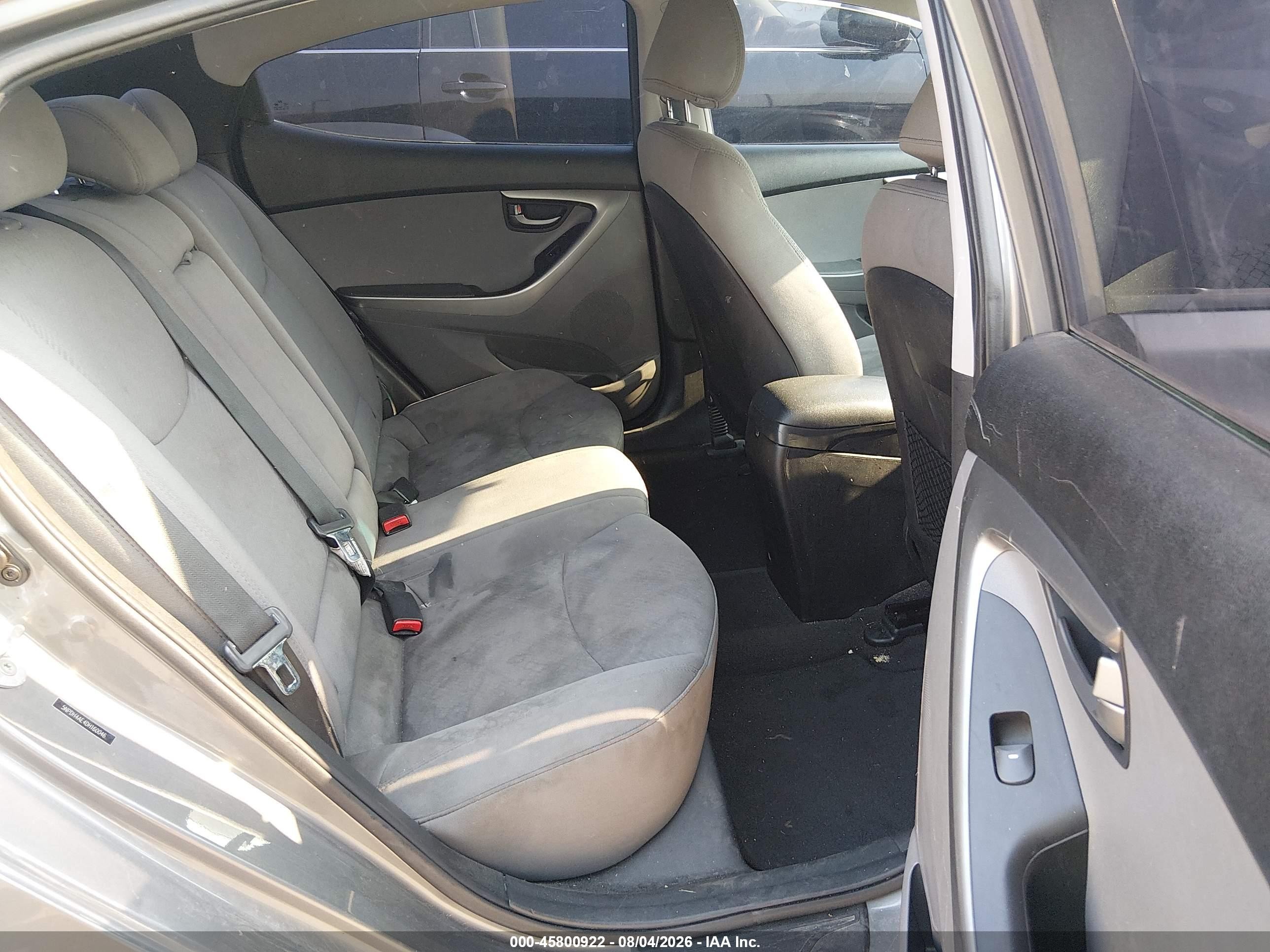 2013 Hyundai Elantra Gls Gray vin: 5NPDH4AE4DH160046