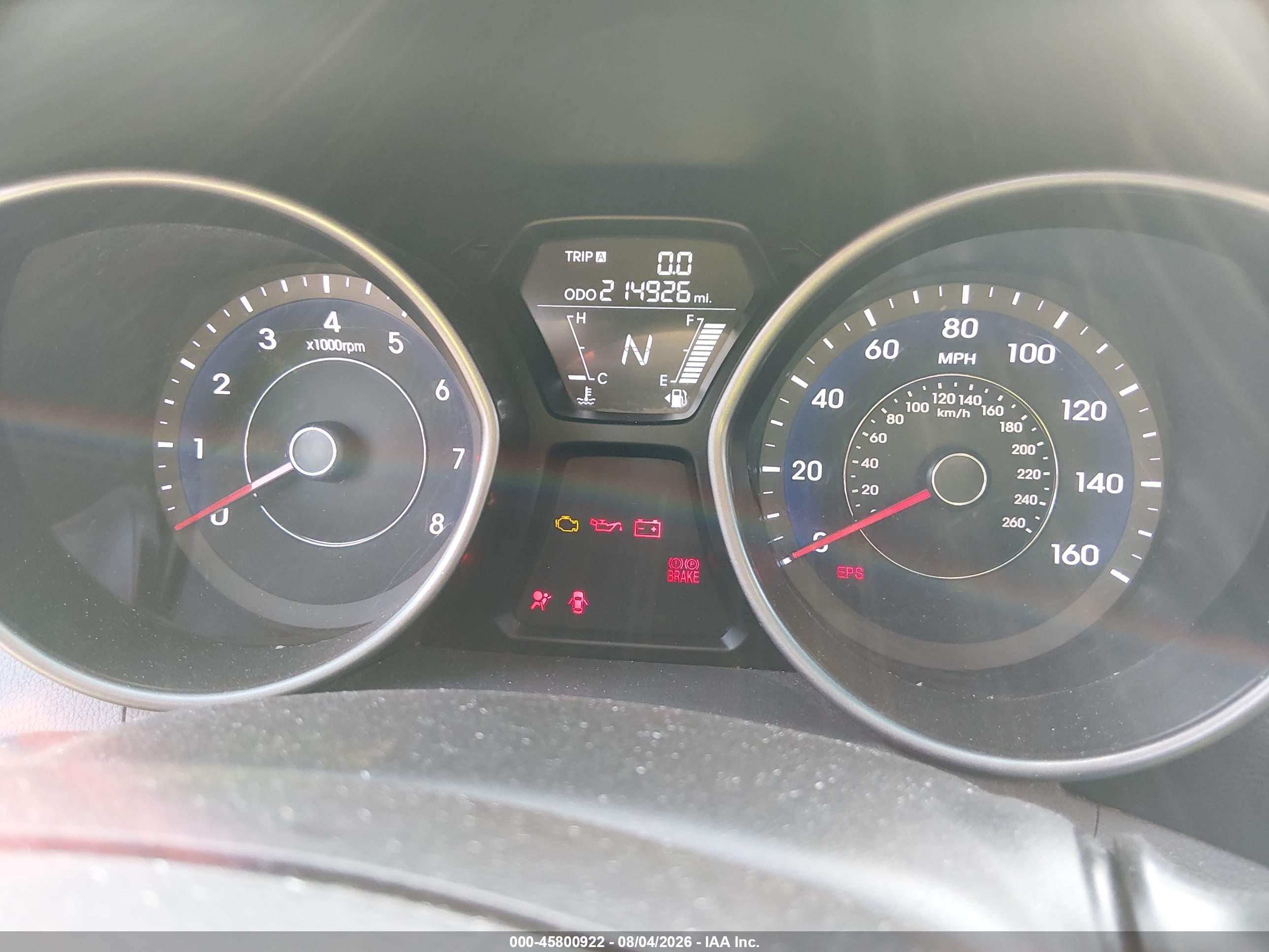 2013 Hyundai Elantra Gls Gray vin: 5NPDH4AE4DH160046