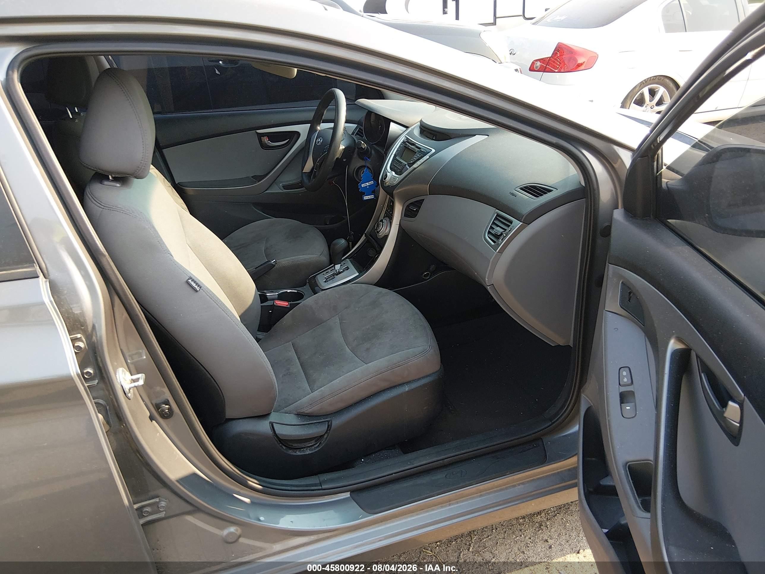 2013 Hyundai Elantra Gls Gray vin: 5NPDH4AE4DH160046