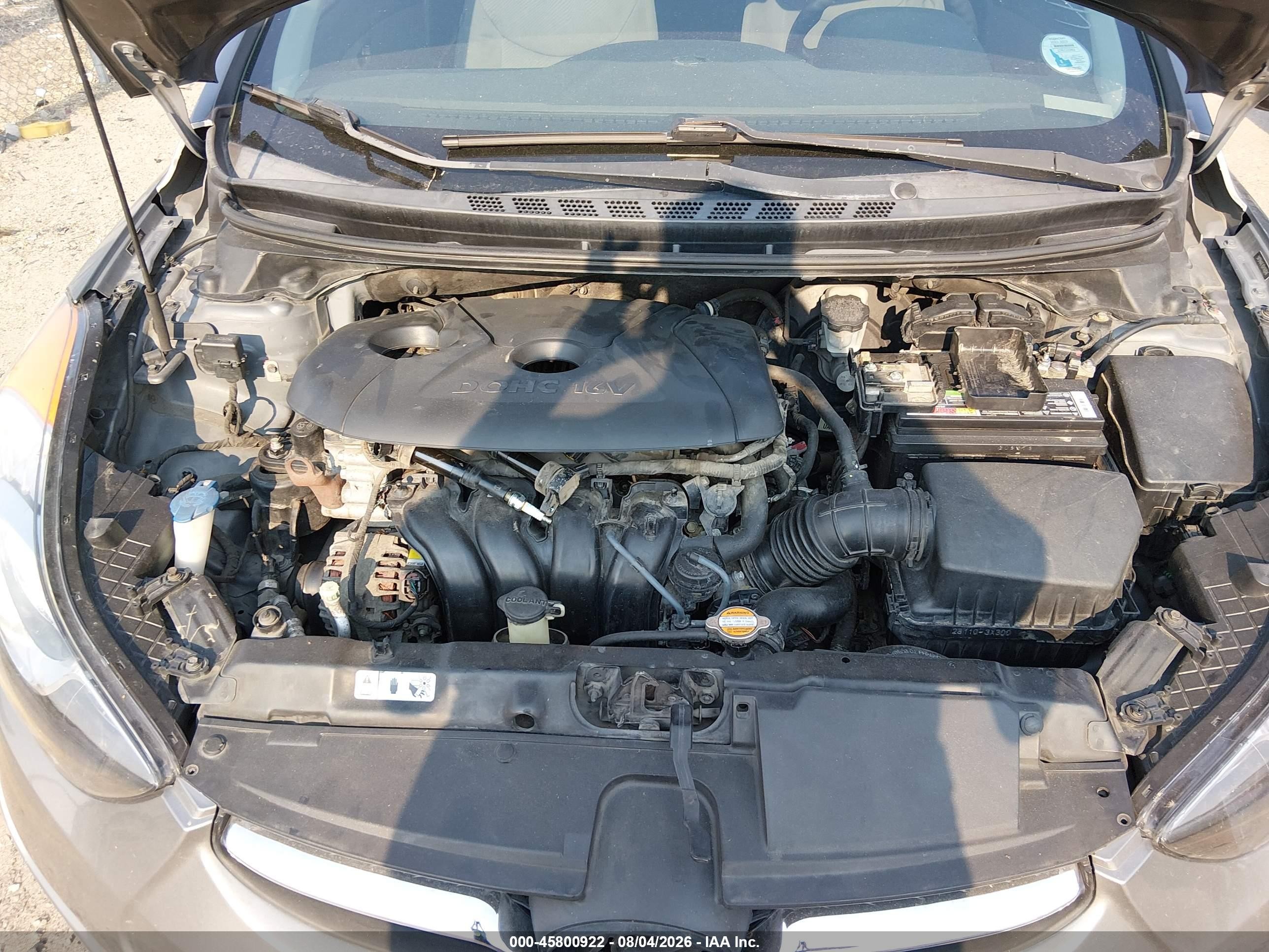 2013 Hyundai Elantra Gls Gray vin: 5NPDH4AE4DH160046
