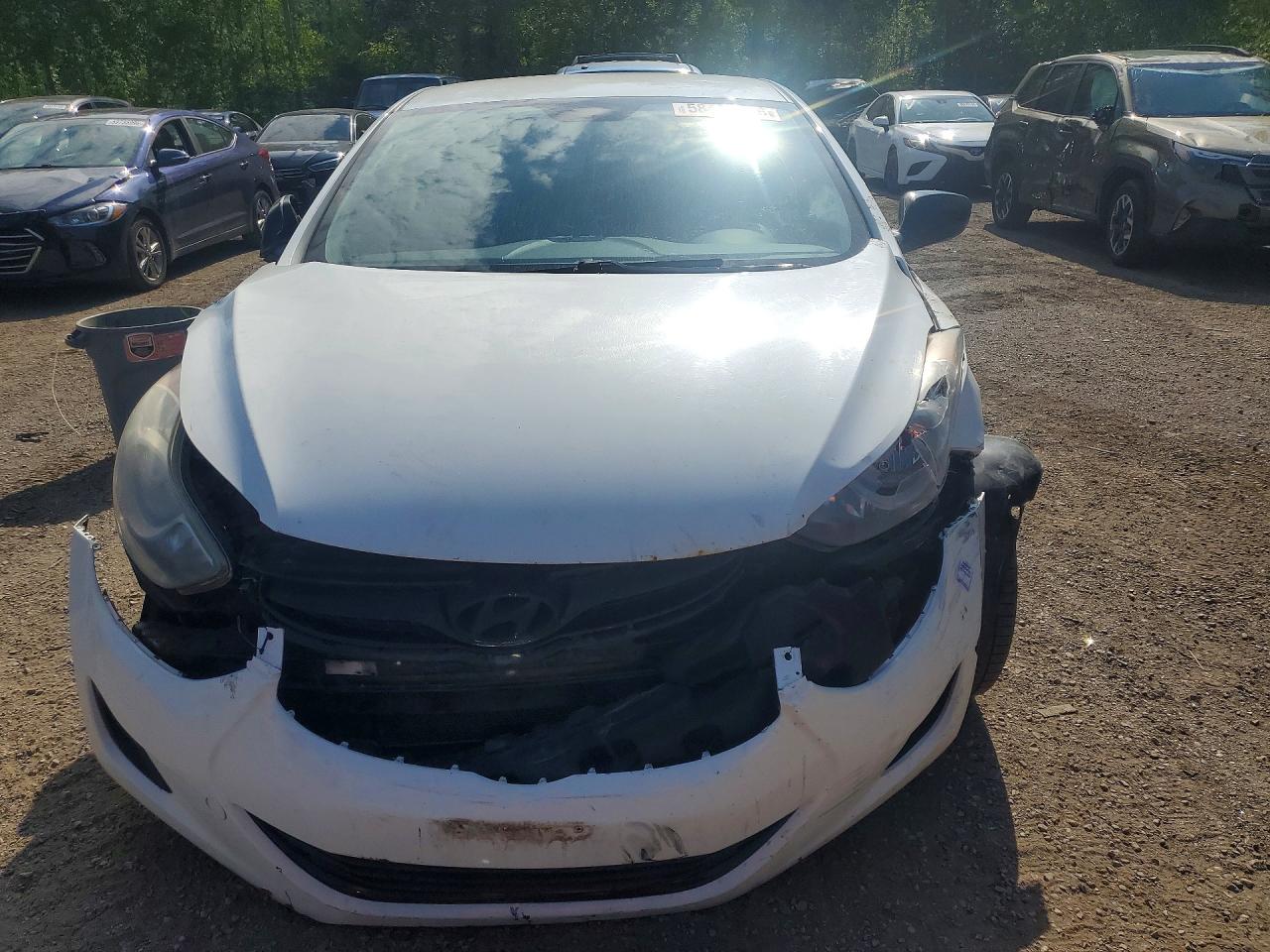 2013 Hyundai Elantra Gls White vin: 5NPDH4AE4DH167174