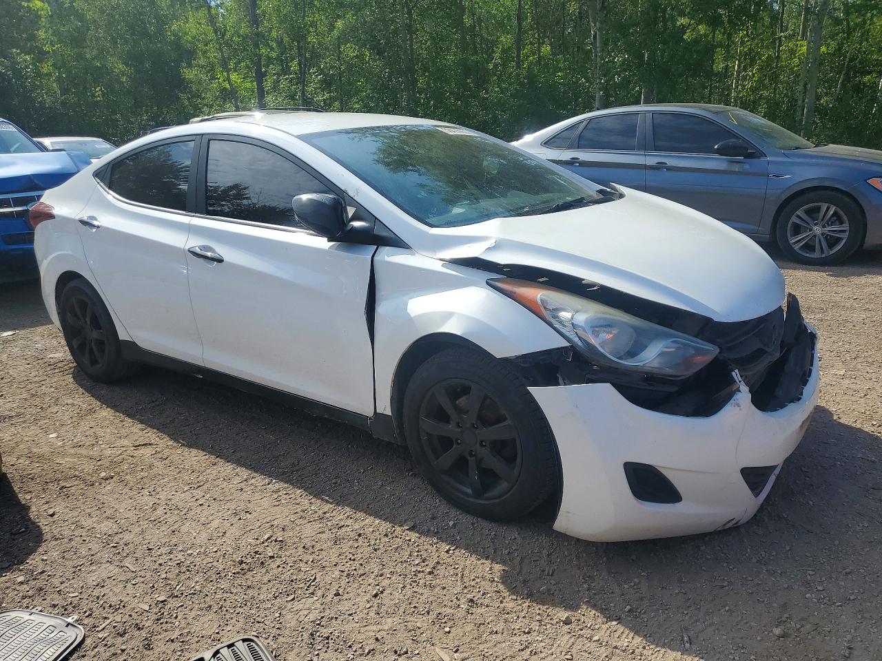 2013 Hyundai Elantra Gls White vin: 5NPDH4AE4DH167174