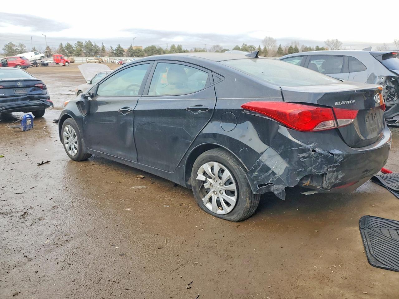 2013 Hyundai Elantra Gls Black vin: 5NPDH4AE4DH171791