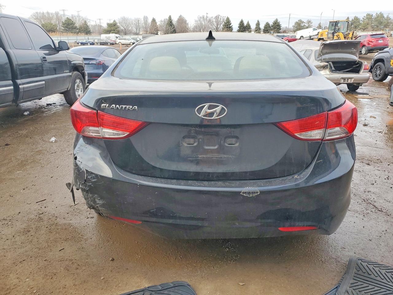 2013 Hyundai Elantra Gls Black vin: 5NPDH4AE4DH171791