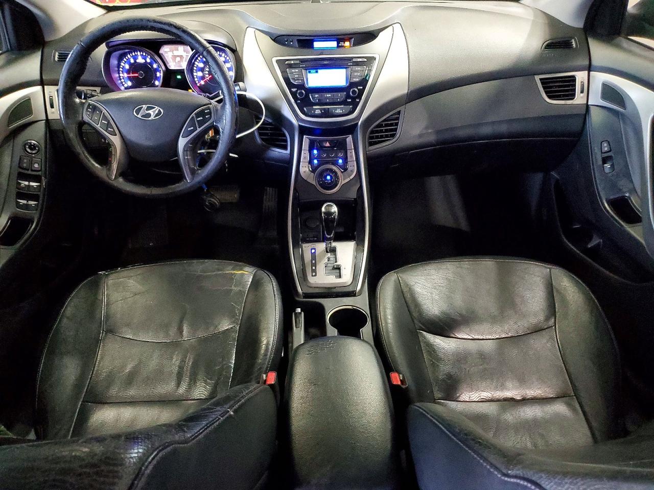 2013 Hyundai Elantra Limited Silver vin: 5NPDH4AE4DH175114