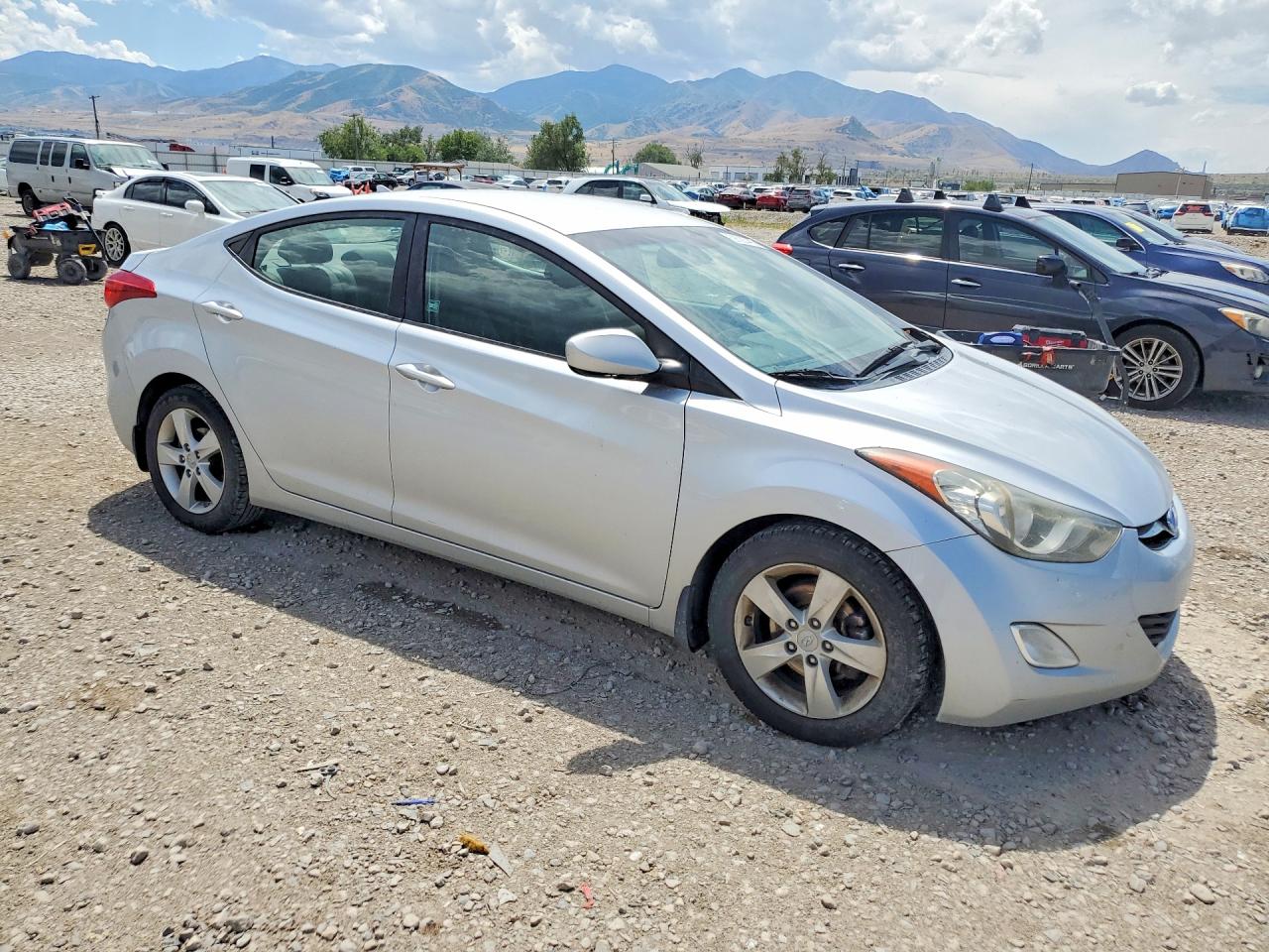 2013 Hyundai Elantra Gls Silver vin: 5NPDH4AE4DH175419