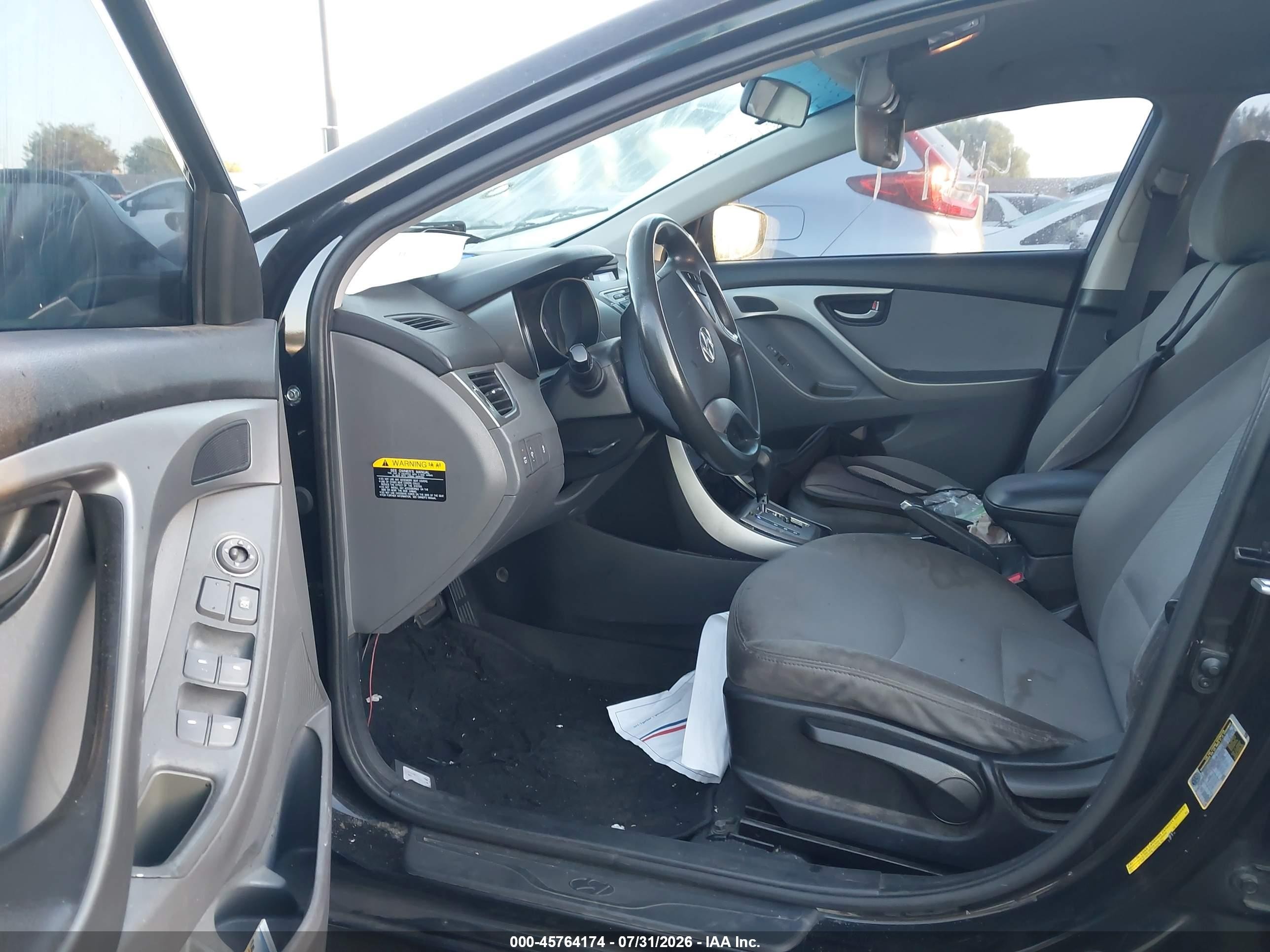 2013 Hyundai Elantra Gls Black vin: 5NPDH4AE4DH182399