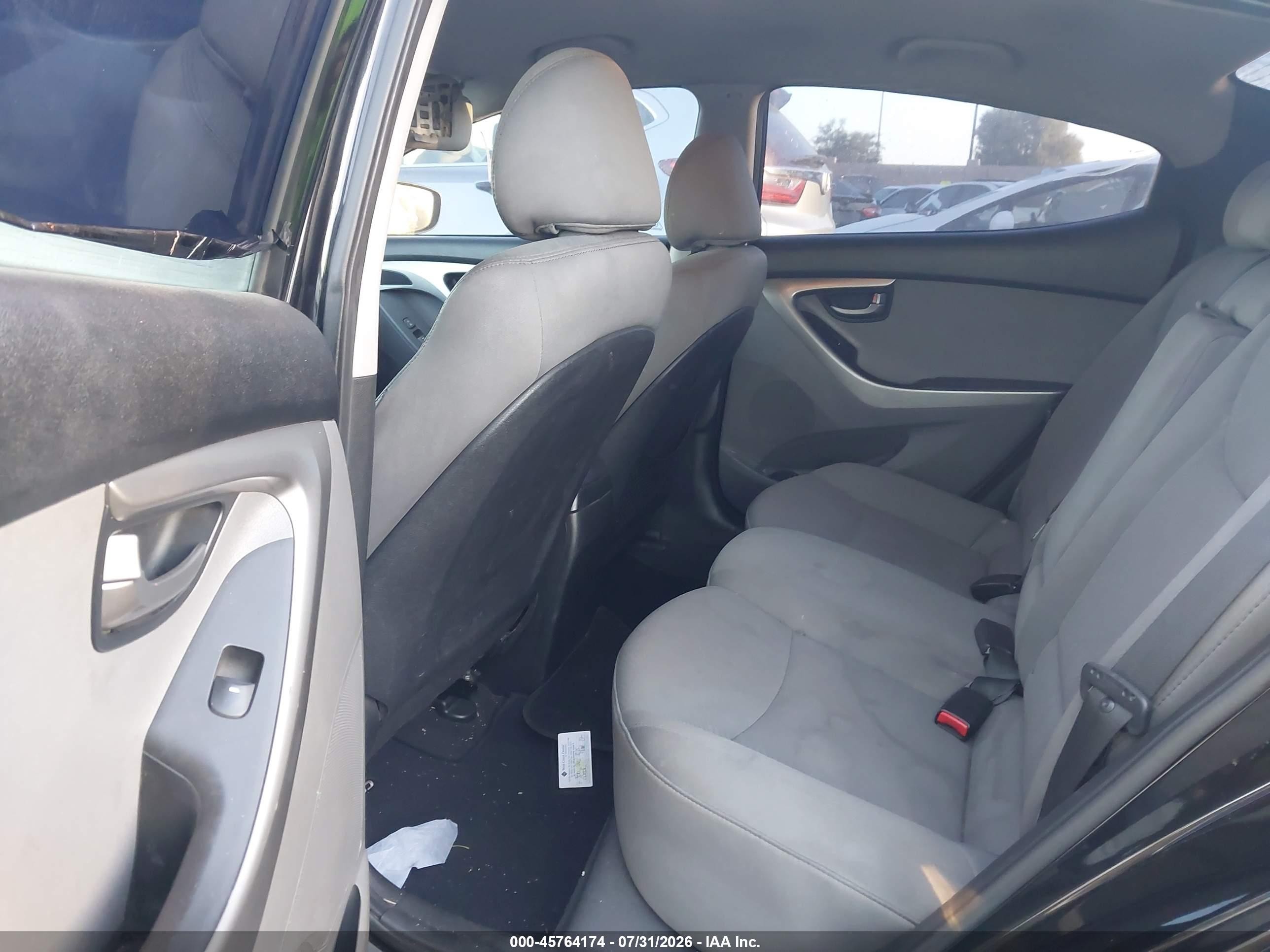 2013 Hyundai Elantra Gls Black vin: 5NPDH4AE4DH182399