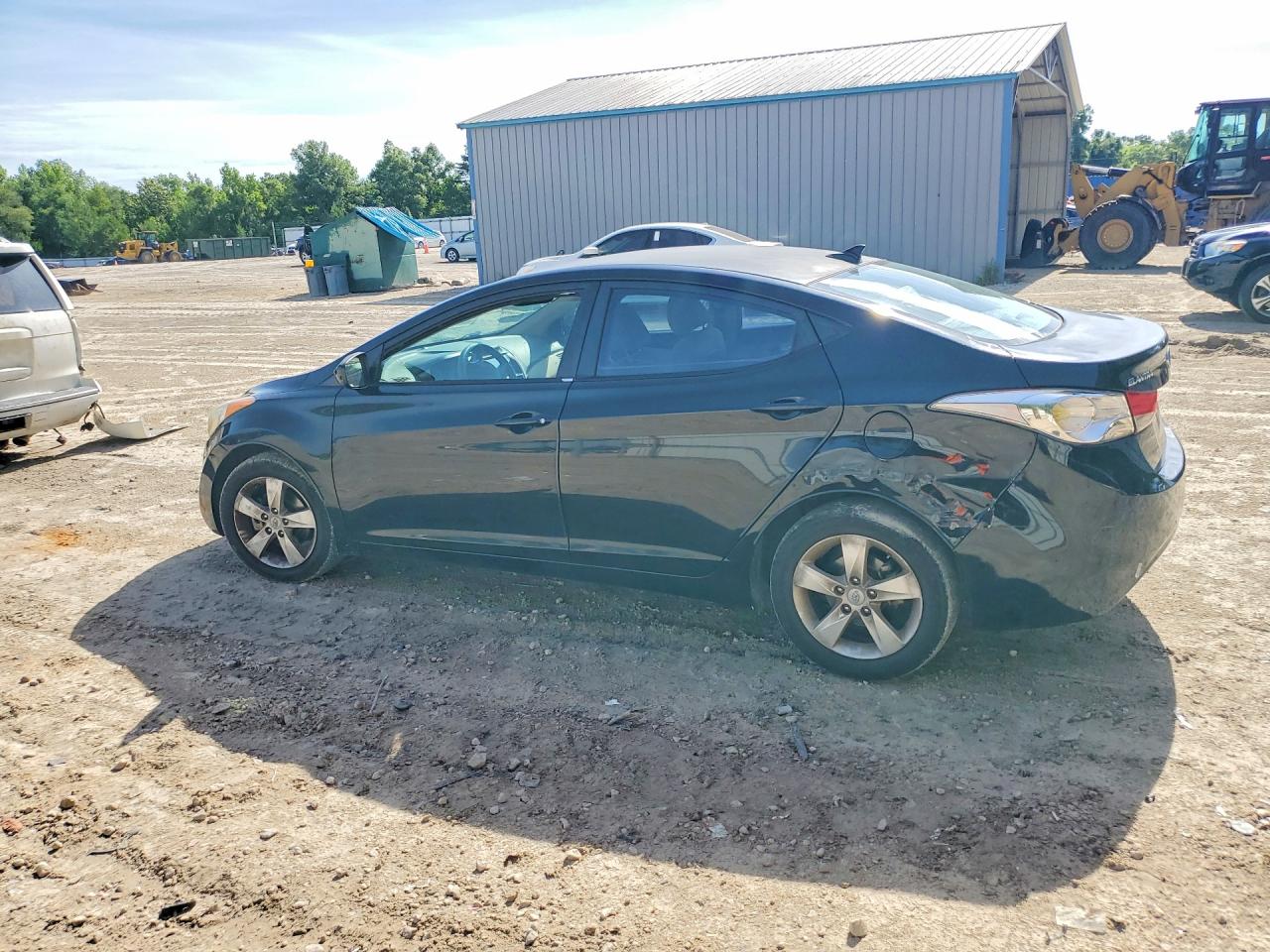 2013 Hyundai Elantra Gls Black vin: 5NPDH4AE4DH182404