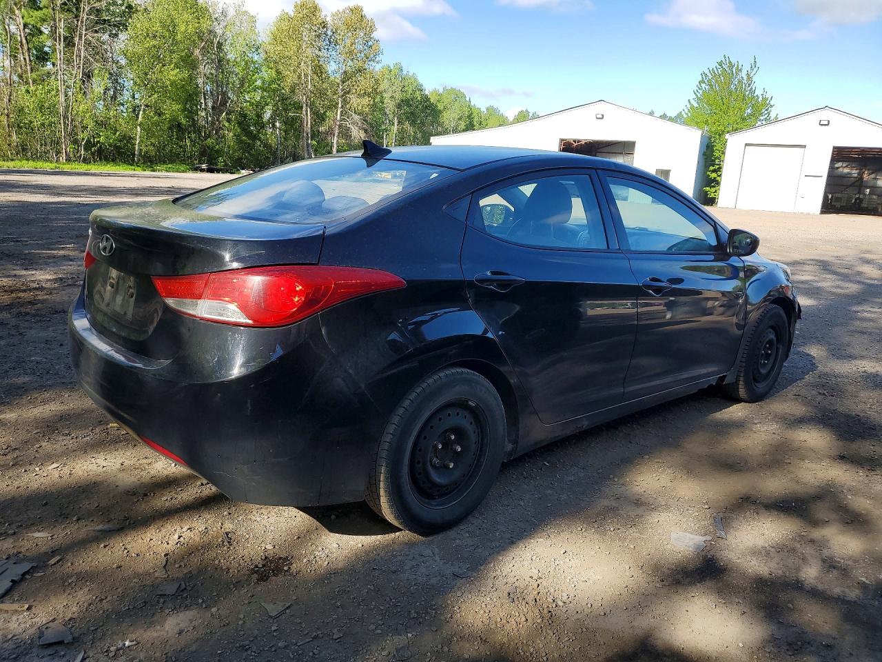 2013 Hyundai Elantra Gls Black vin: 5NPDH4AE4DH192737