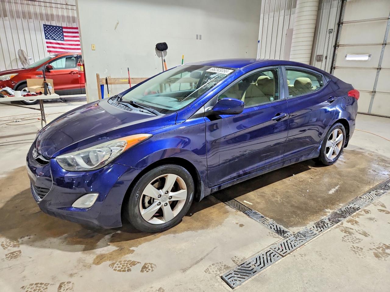 2013 Hyundai Elantra Gls Blue vin: 5NPDH4AE4DH194875
