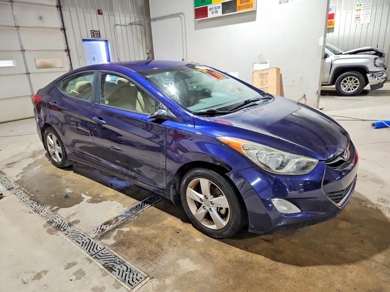 2013 Hyundai Elantra Gls Blue vin: 5NPDH4AE4DH194875