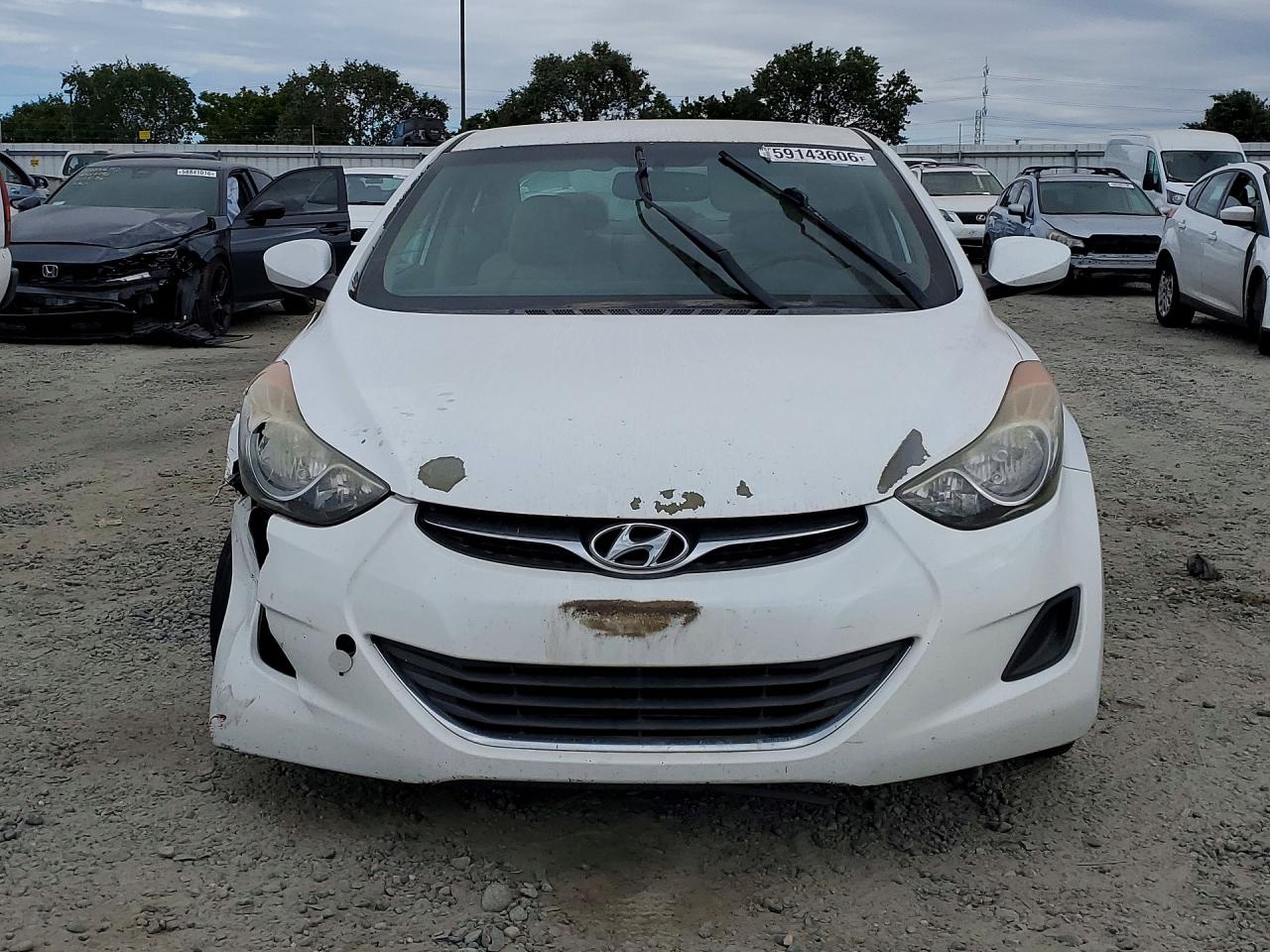 2013 Hyundai Elantra Gls White vin: 5NPDH4AE4DH199168