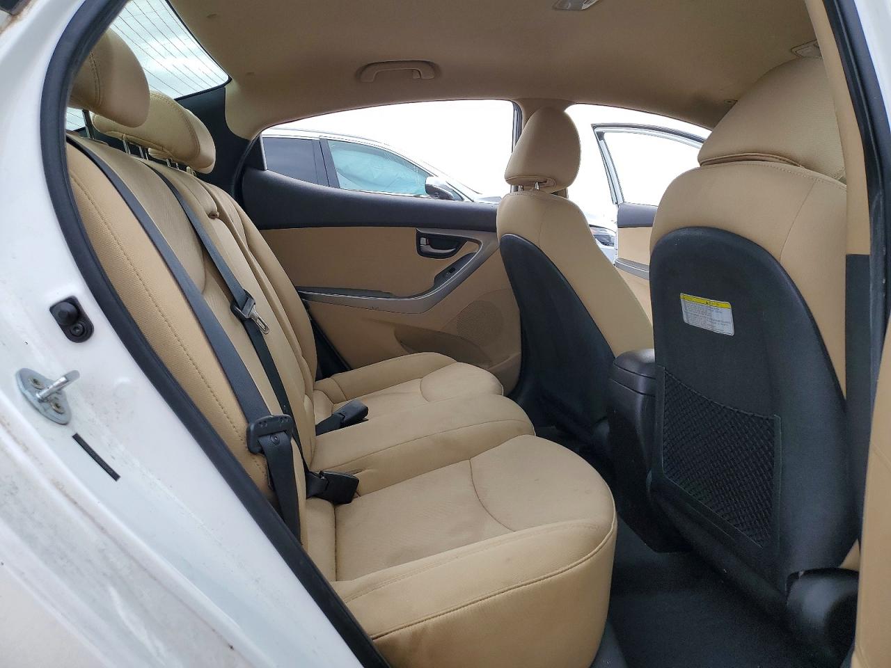2013 Hyundai Elantra Gls White vin: 5NPDH4AE4DH199168