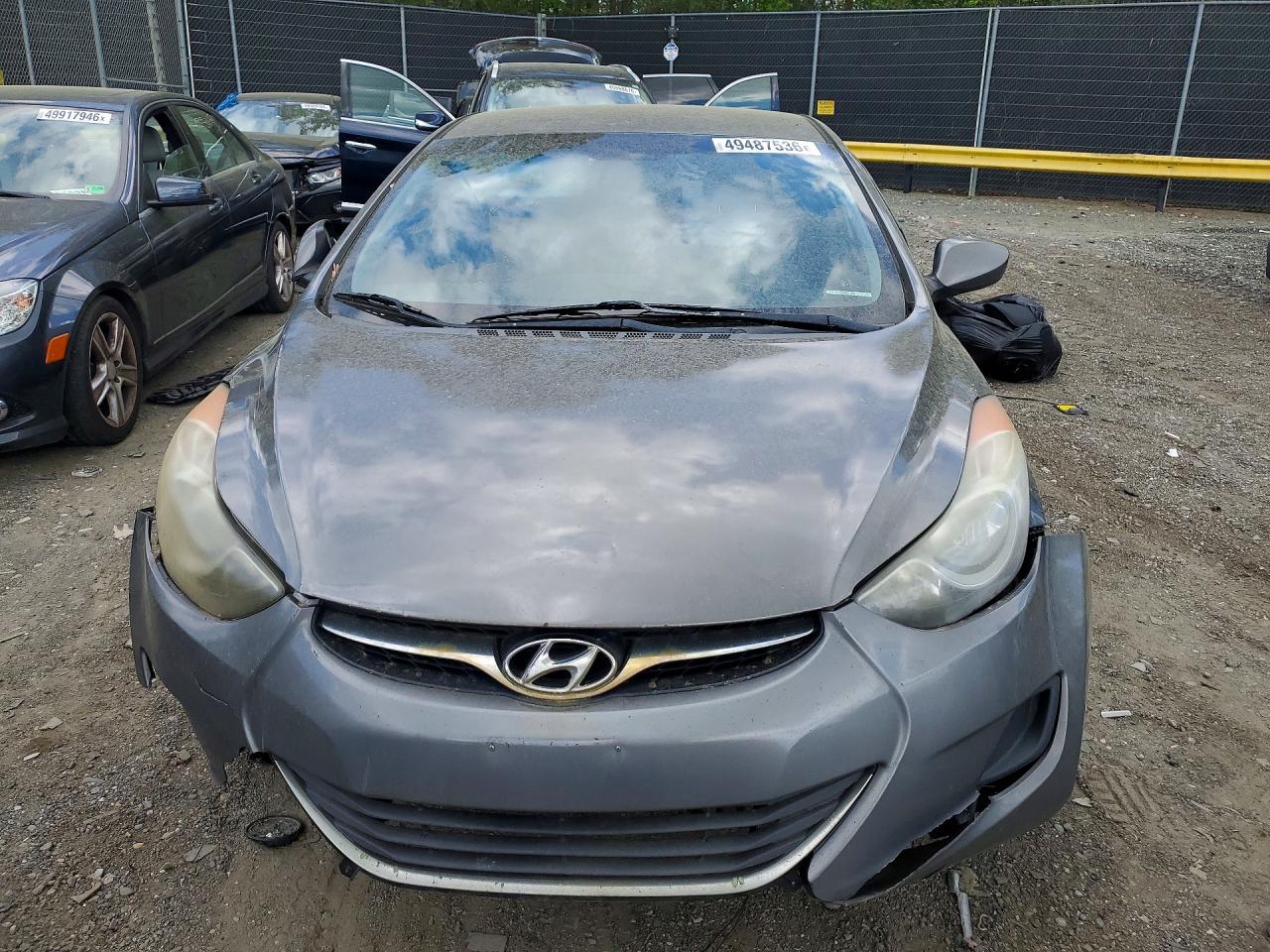 2013 Hyundai Elantra Gls Gray vin: 5NPDH4AE4DH201341
