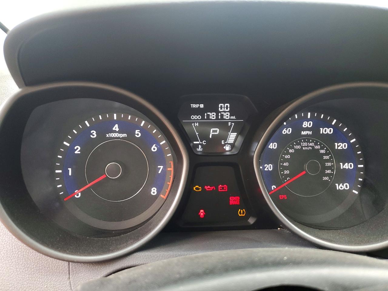 2013 Hyundai Elantra Gls Gray vin: 5NPDH4AE4DH201341