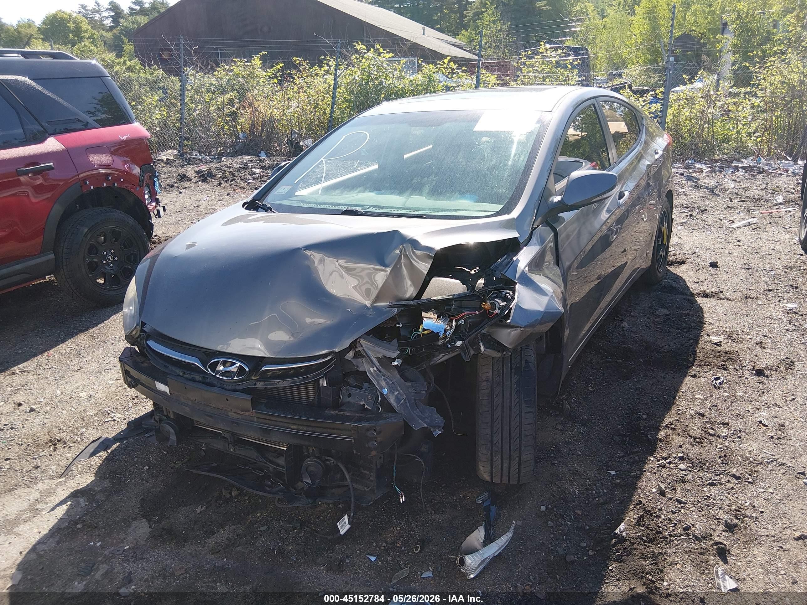2013 Hyundai Elantra Limited Серый vin: 5NPDH4AE4DH204773