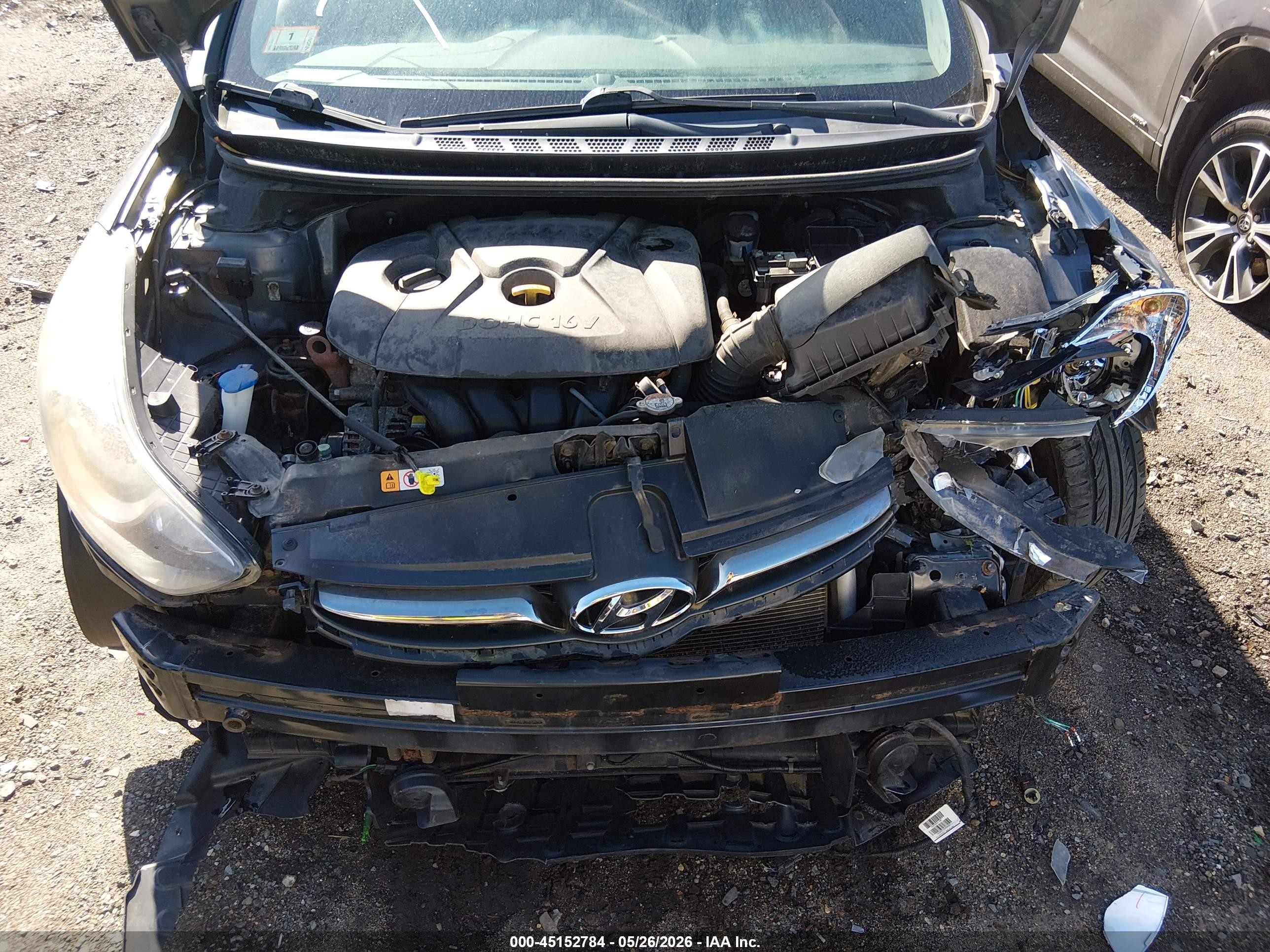 2013 Hyundai Elantra Limited Серый vin: 5NPDH4AE4DH204773