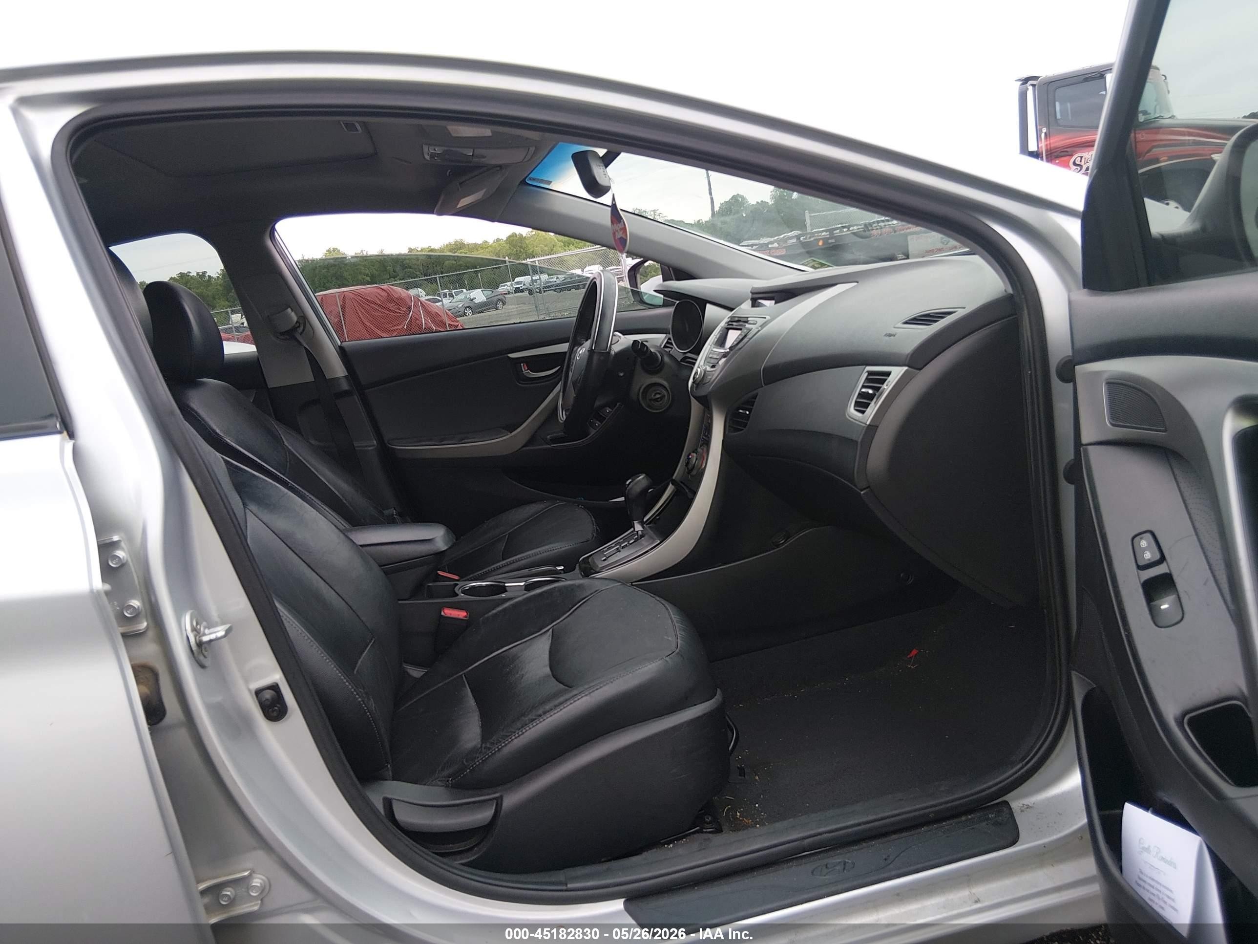 2013 Hyundai Elantra Limited Silver vin: 5NPDH4AE4DH206622