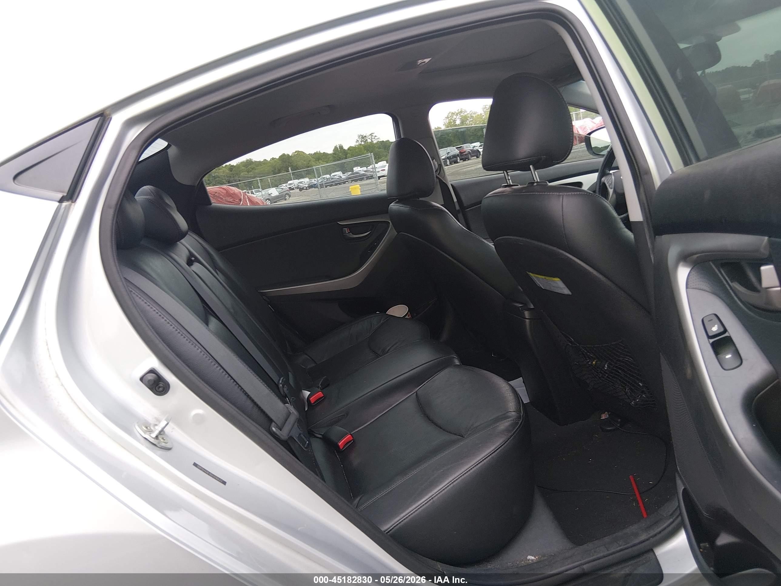 2013 Hyundai Elantra Limited Silver vin: 5NPDH4AE4DH206622