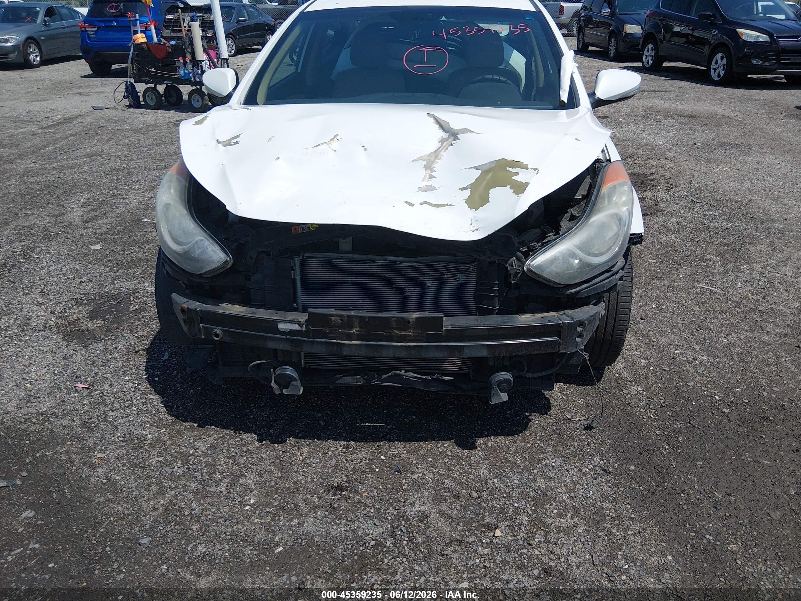 2013 Hyundai Elantra Limited White vin: 5NPDH4AE4DH211822