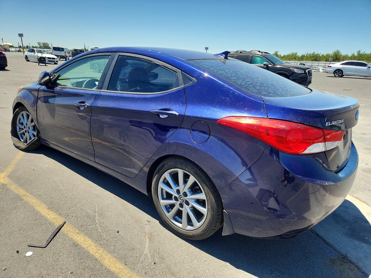2013 Hyundai Elantra Limited Blue vin: 5NPDH4AE4DH217846