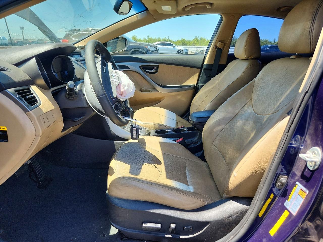 2013 Hyundai Elantra Limited Blue vin: 5NPDH4AE4DH217846