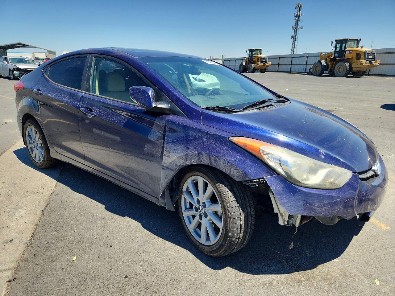 2013 Hyundai Elantra Limited Blue vin: 5NPDH4AE4DH217846