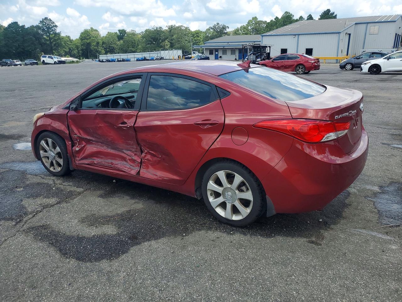 2013 Hyundai Elantra Limited Red vin: 5NPDH4AE4DH219337