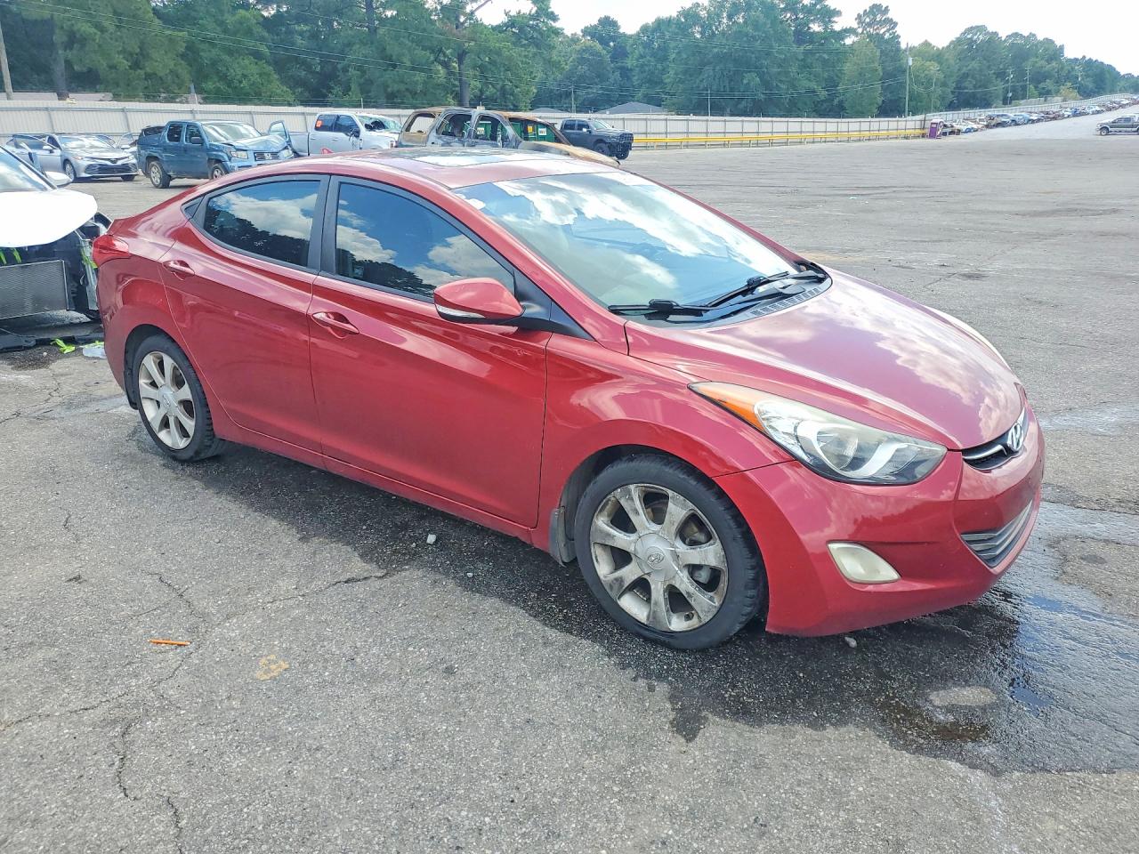 2013 Hyundai Elantra Limited Red vin: 5NPDH4AE4DH219337