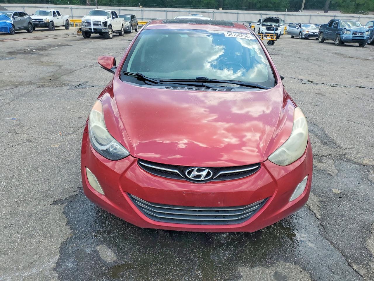 2013 Hyundai Elantra Limited Red vin: 5NPDH4AE4DH219337