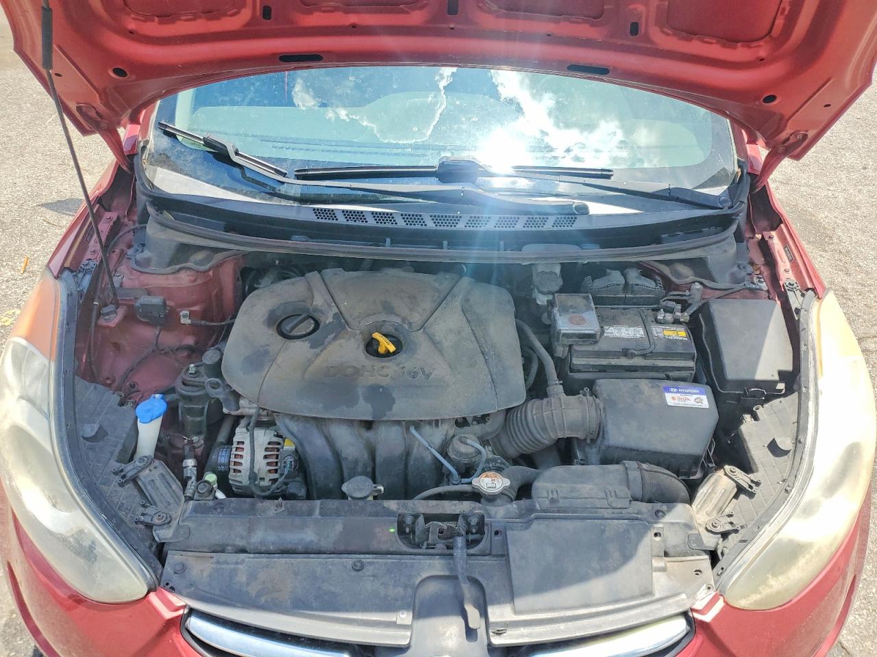2013 Hyundai Elantra Limited Red vin: 5NPDH4AE4DH219337