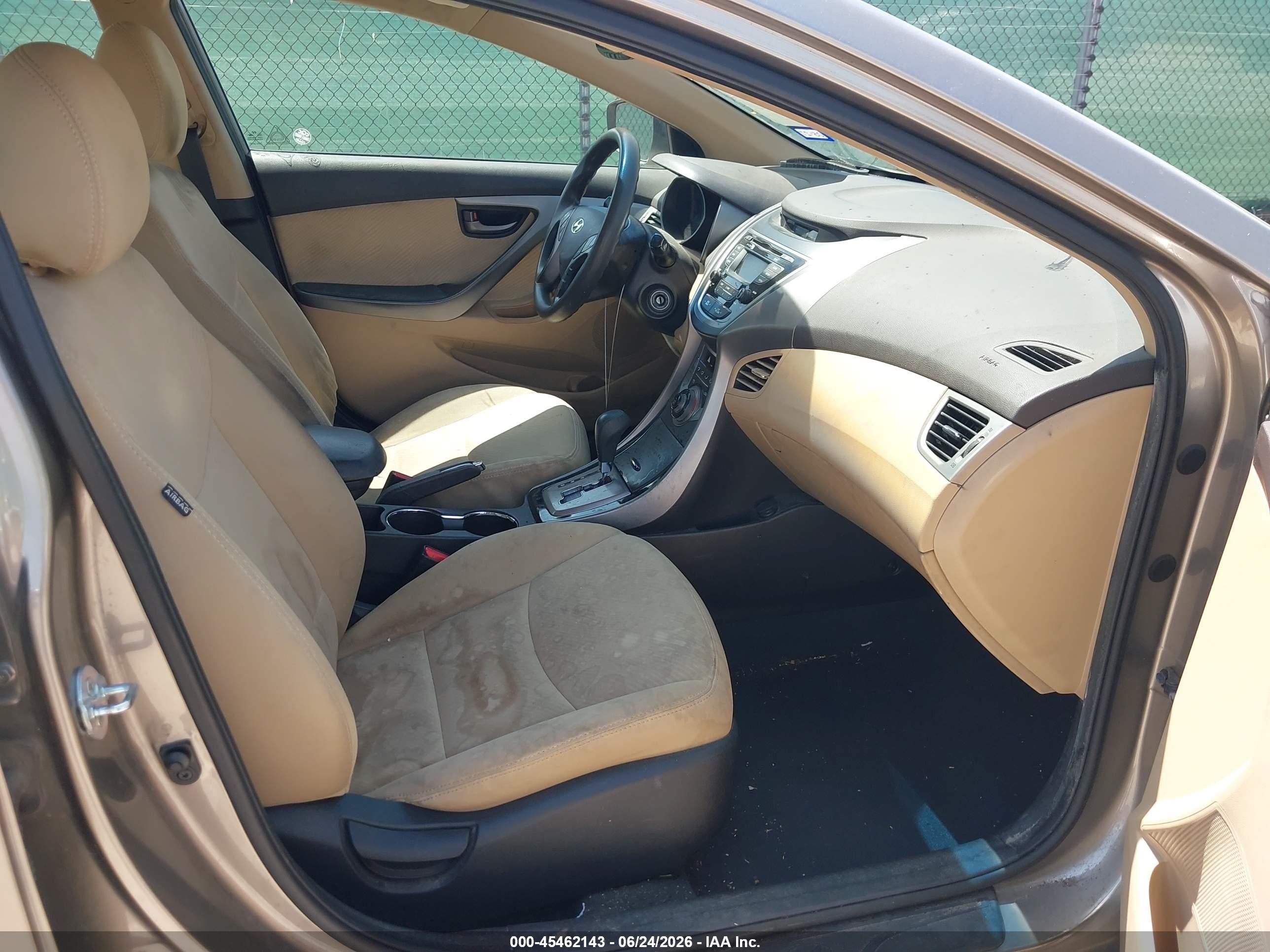 2013 Hyundai Elantra Gls Gold vin: 5NPDH4AE4DH223856